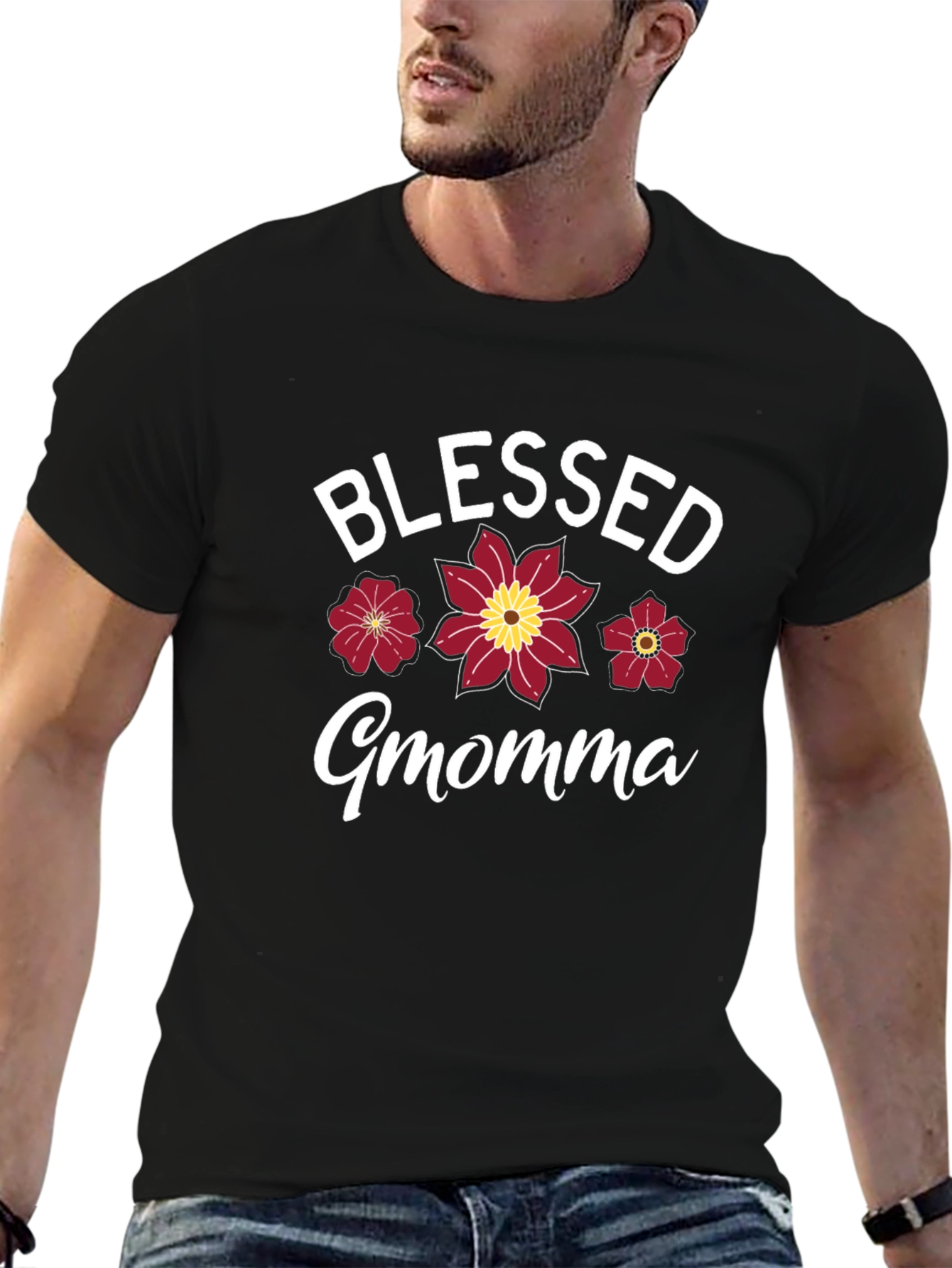 Blessed Momma Flower T-Shirt