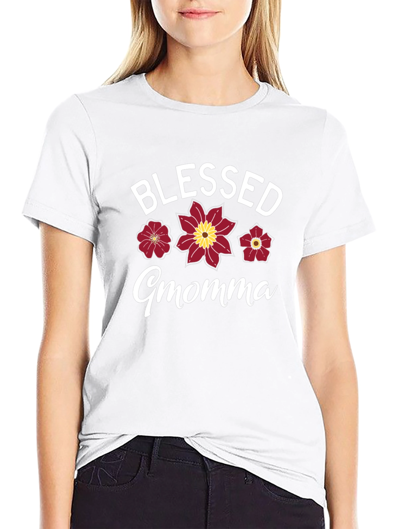 Blessed Momma Flower T-Shirt