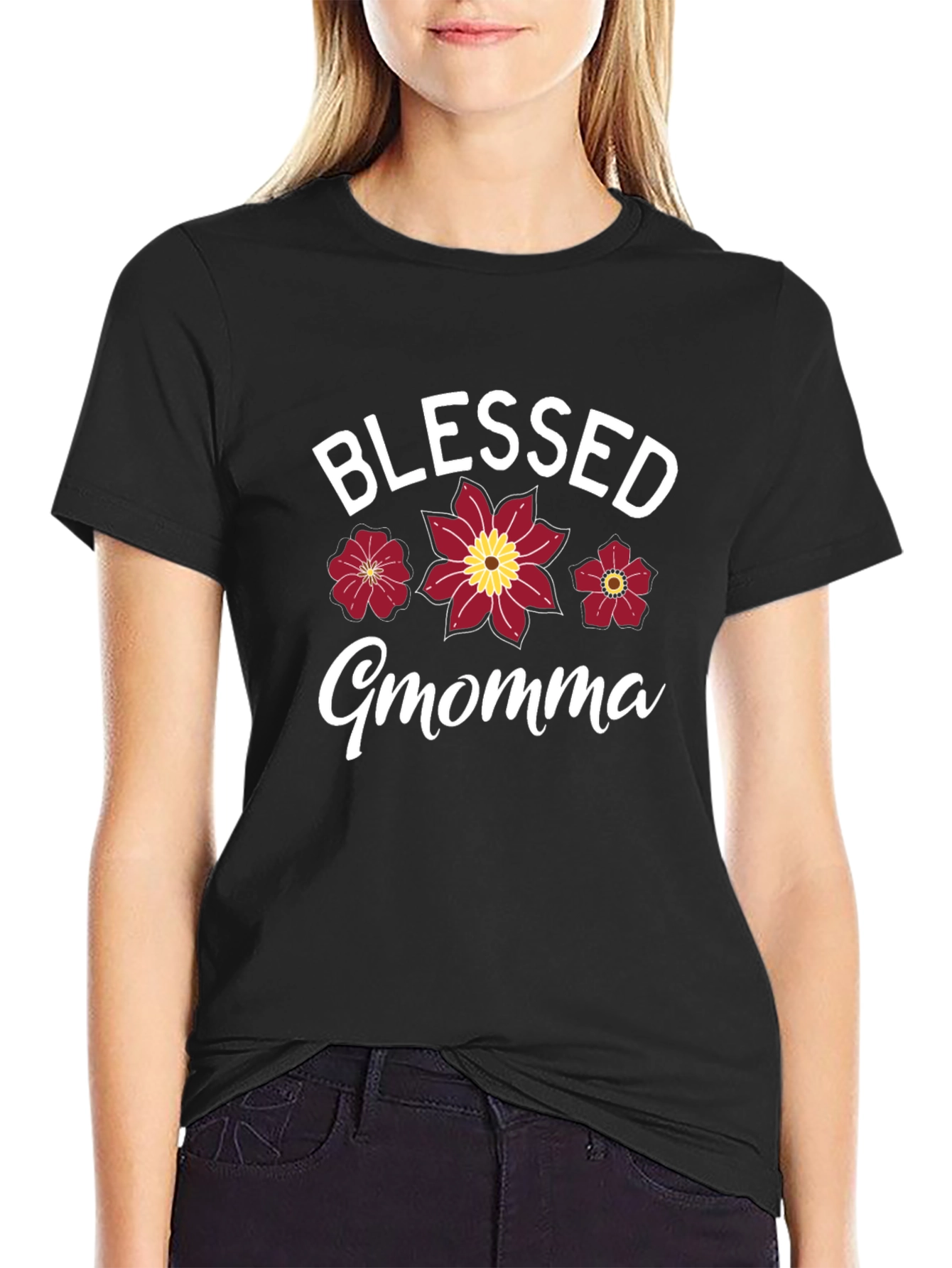 Blessed Momma Flower T-Shirt