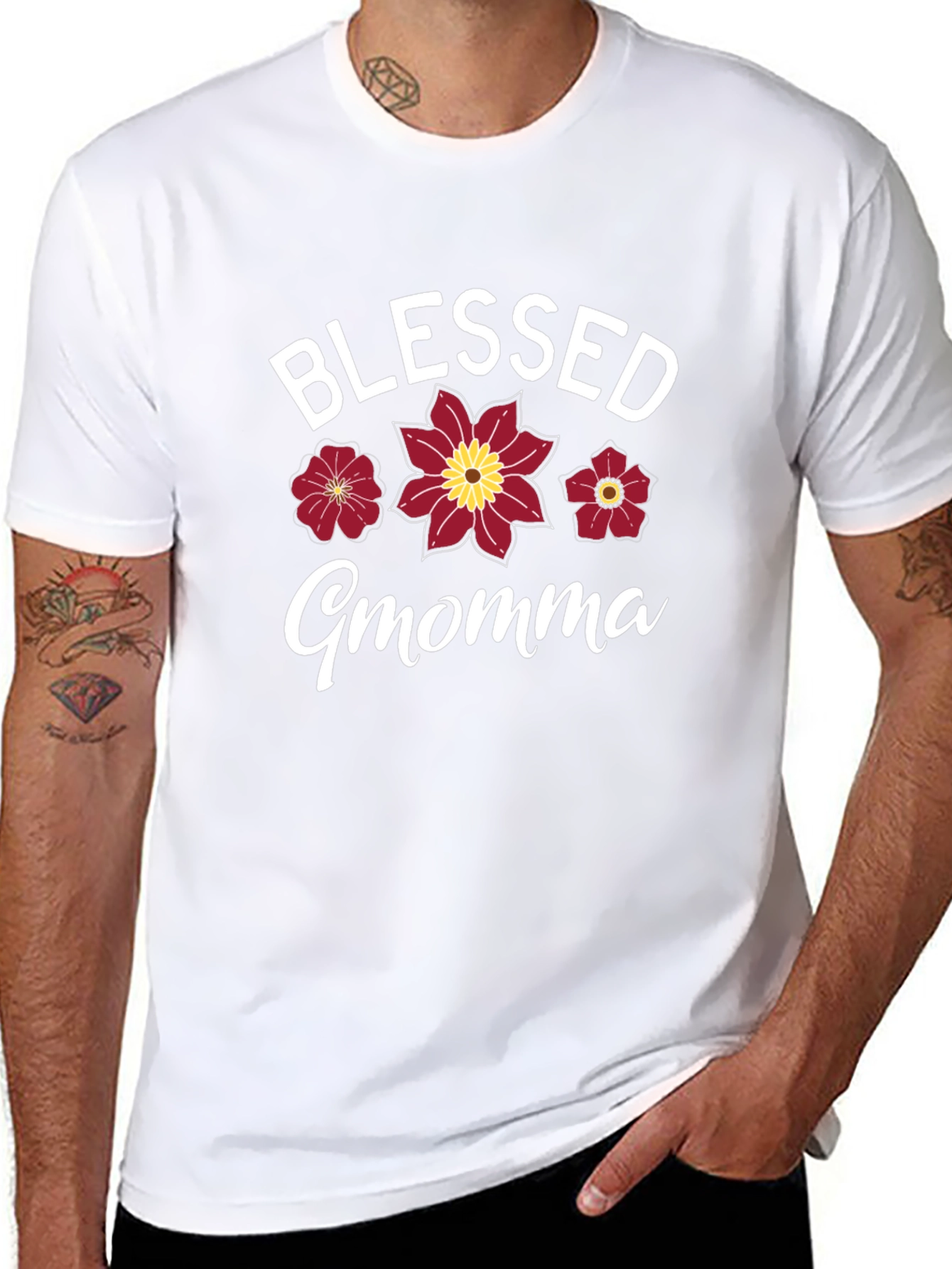 Blessed Momma Flower T-Shirt