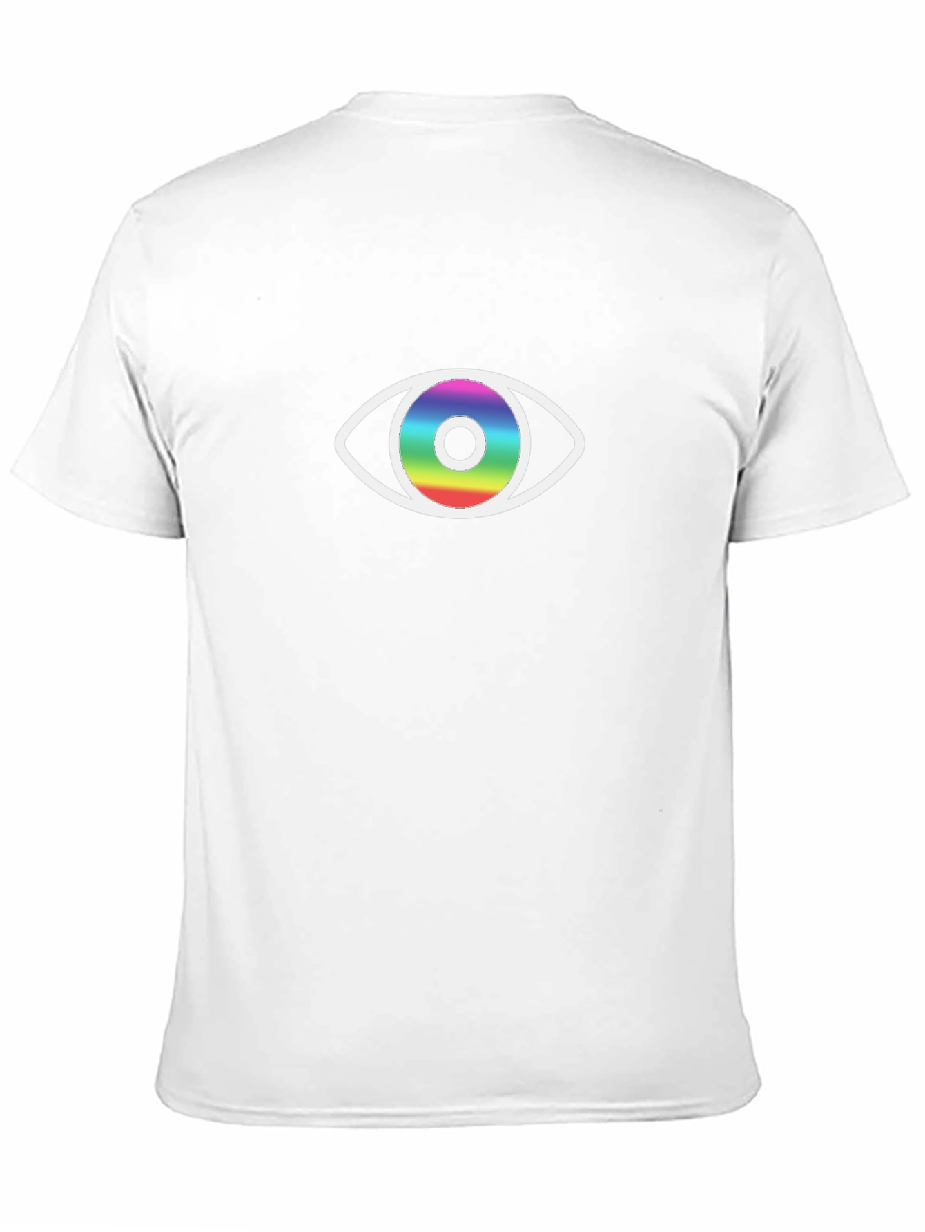 Rainbow Eye Graphic Black T-Shirt