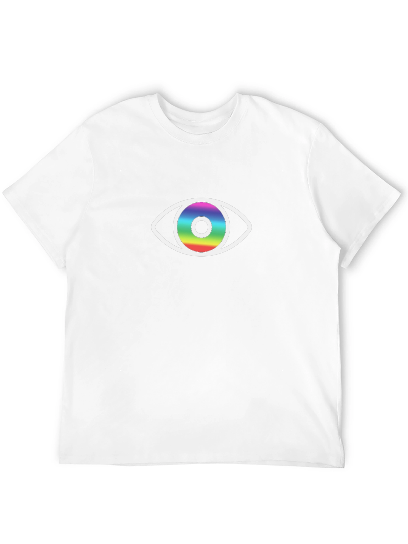 Rainbow Eye Graphic Black T-Shirt