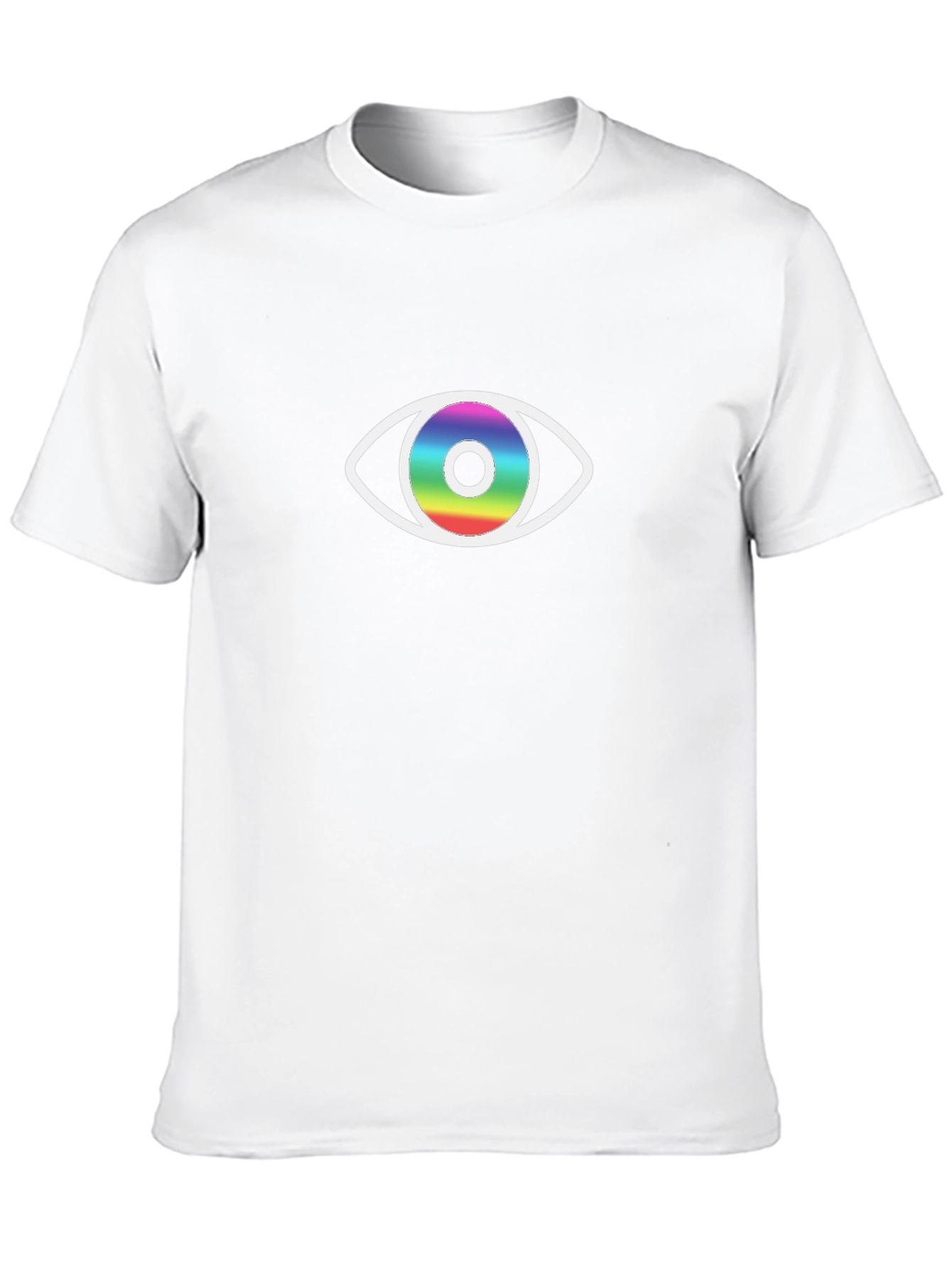 Rainbow Eye Graphic Black T-Shirt