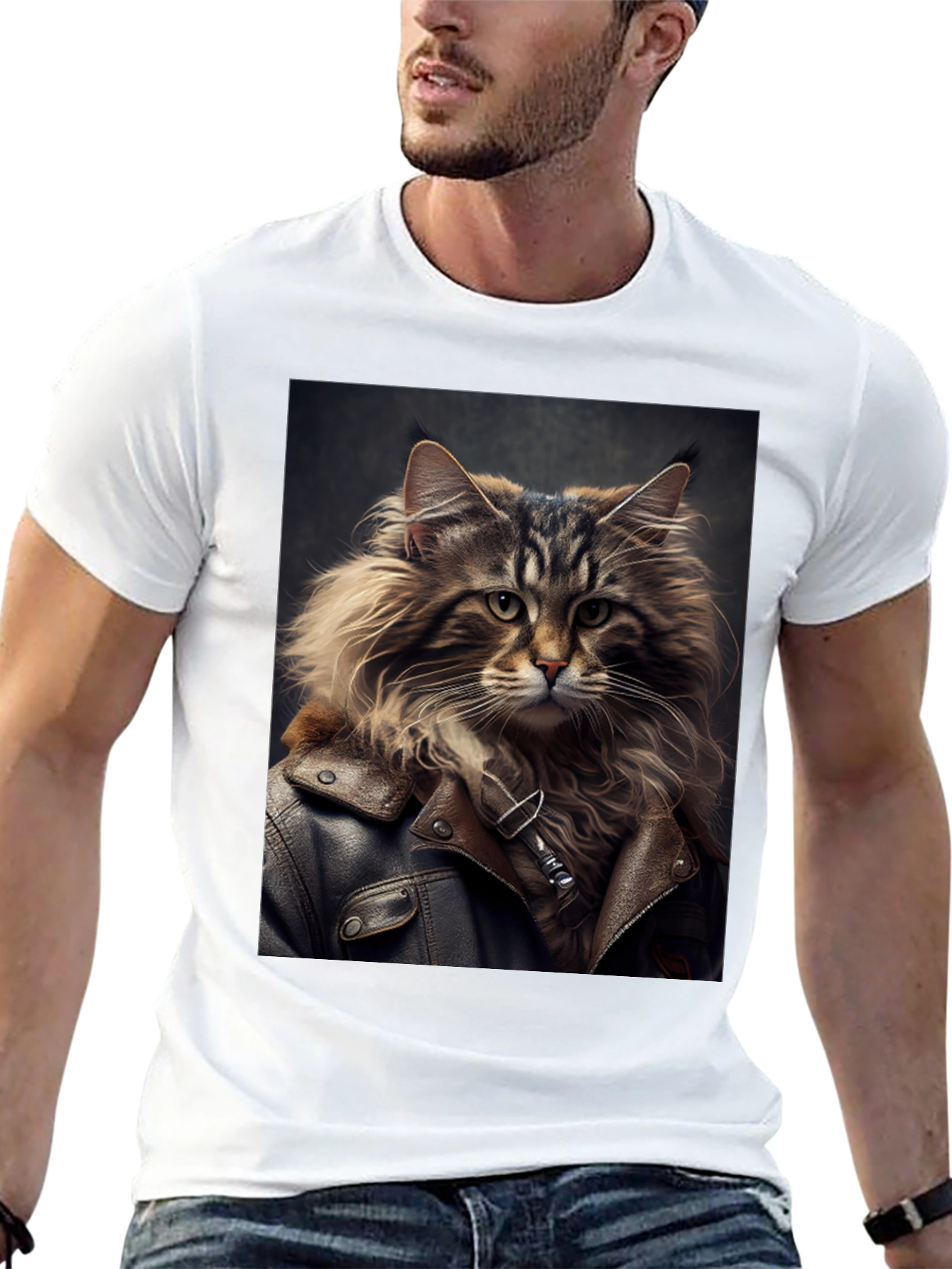 Cool Cat Biker T-Shirt