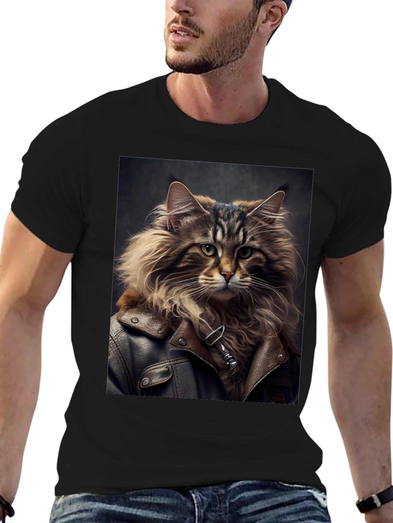 Cool Cat Biker T-Shirt