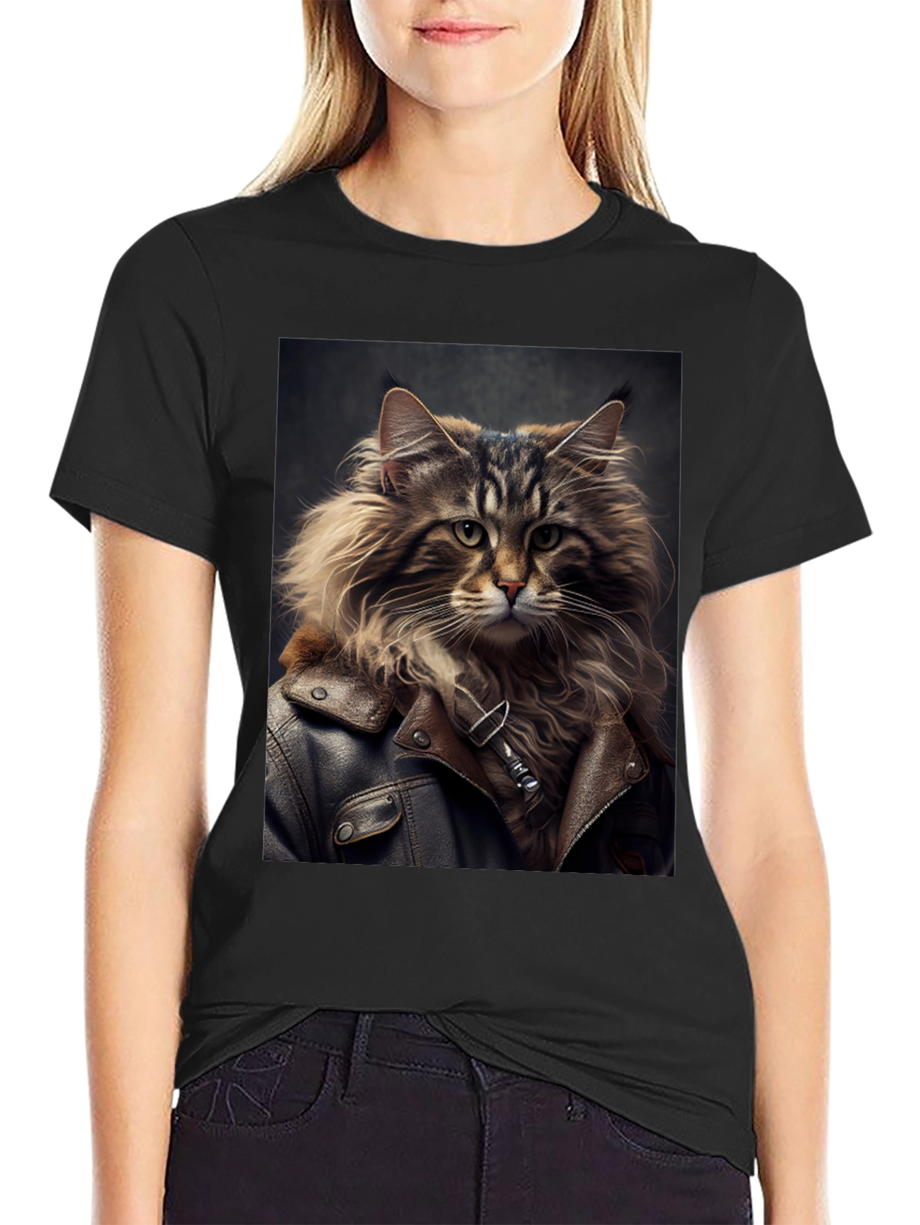 Cool Cat Biker T-Shirt