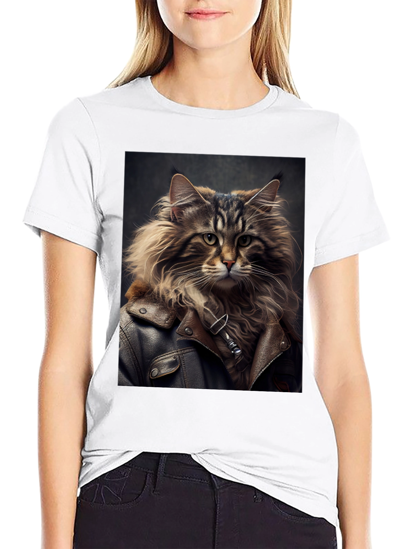 Cool Cat Biker T-Shirt