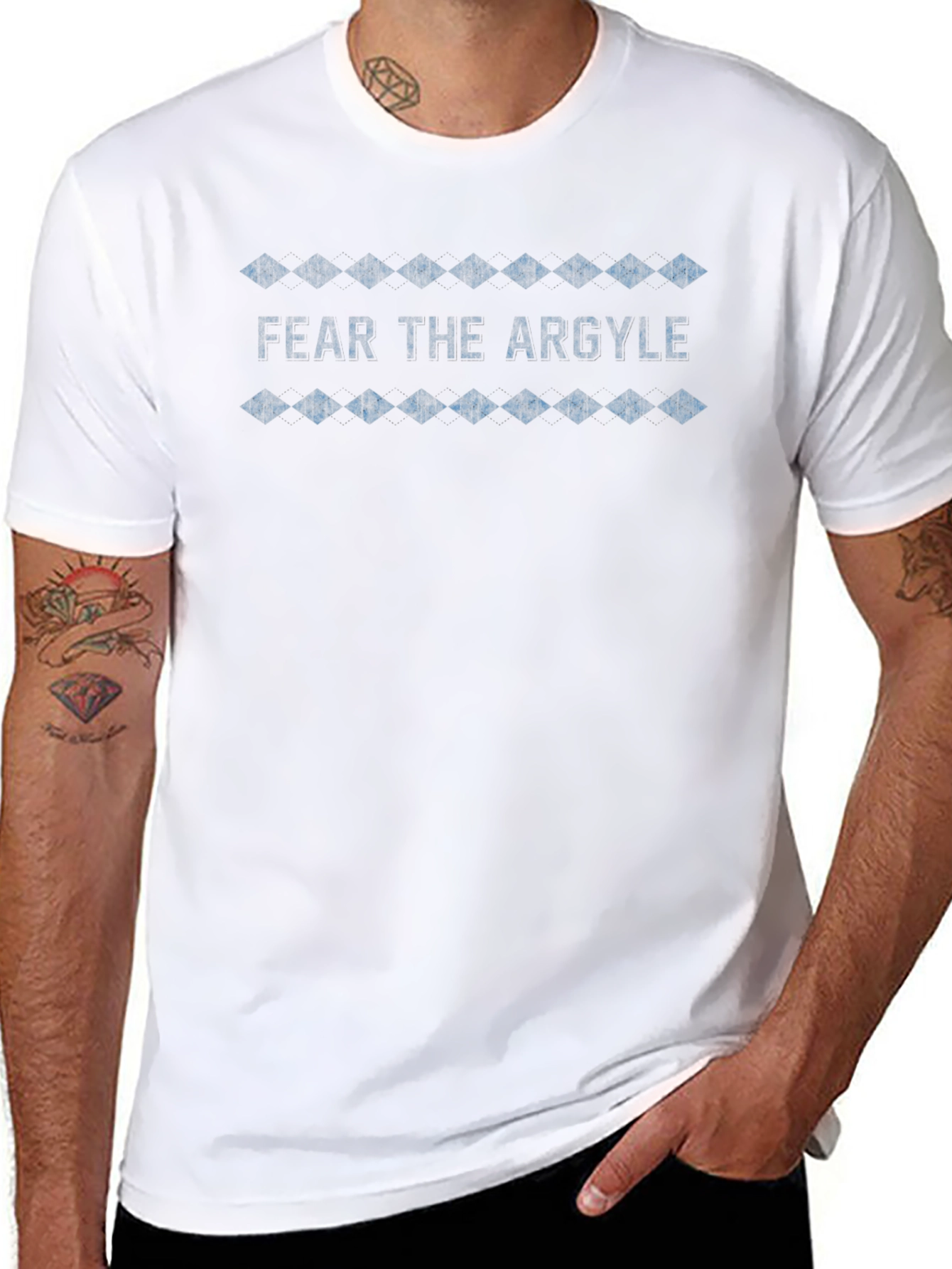 Fear The Argyle Graphic T-Shirt