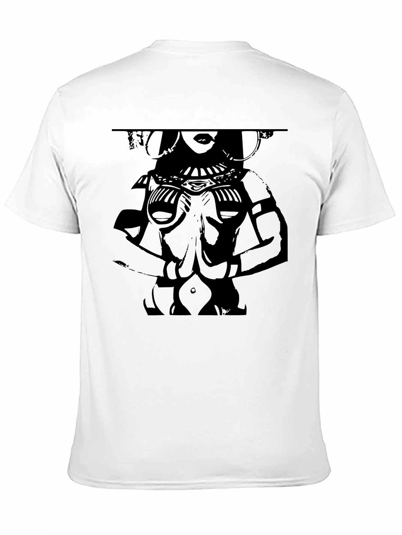 Bold Graphic Print Tee - Black