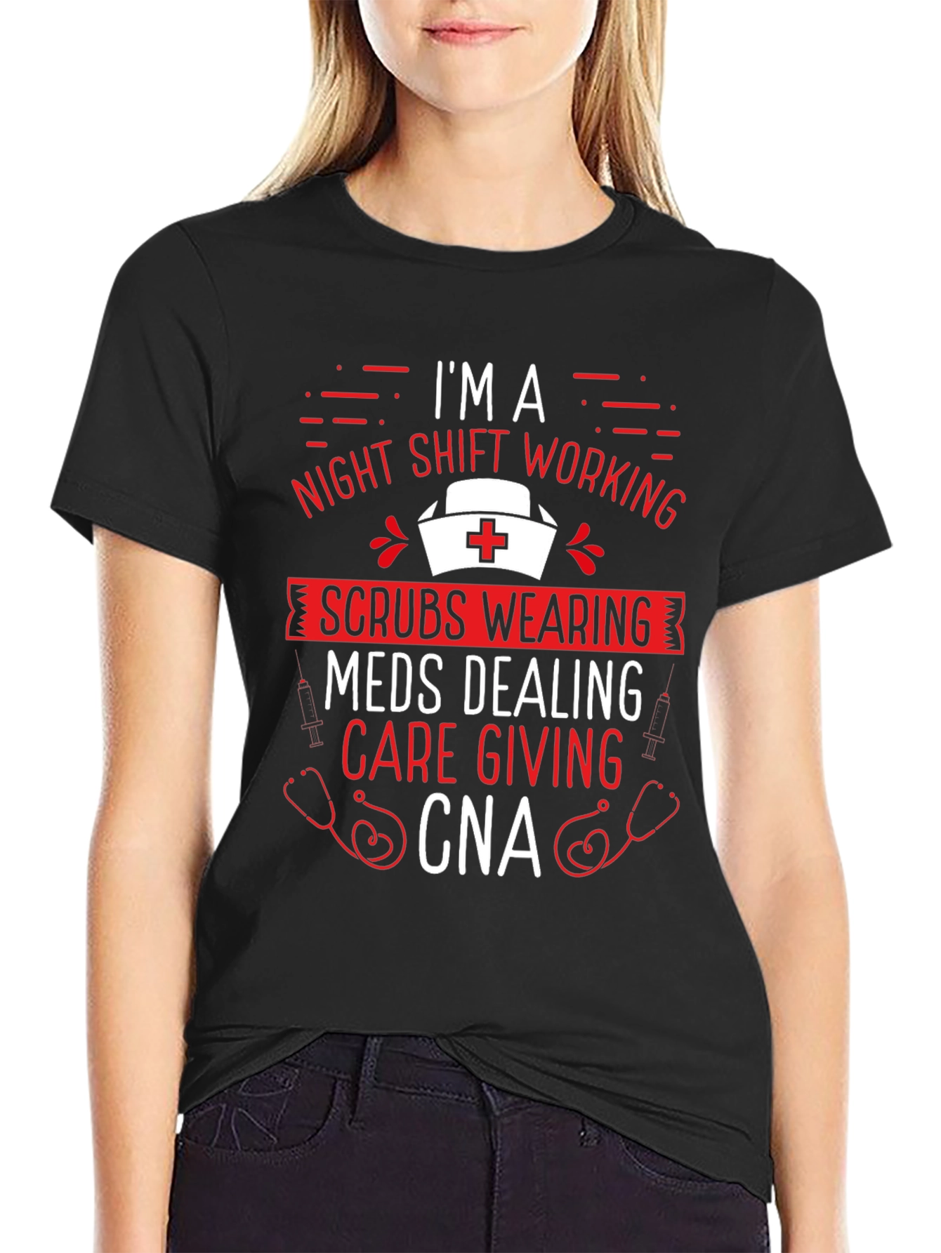 Night Shift CNA Graphic T-Shirt