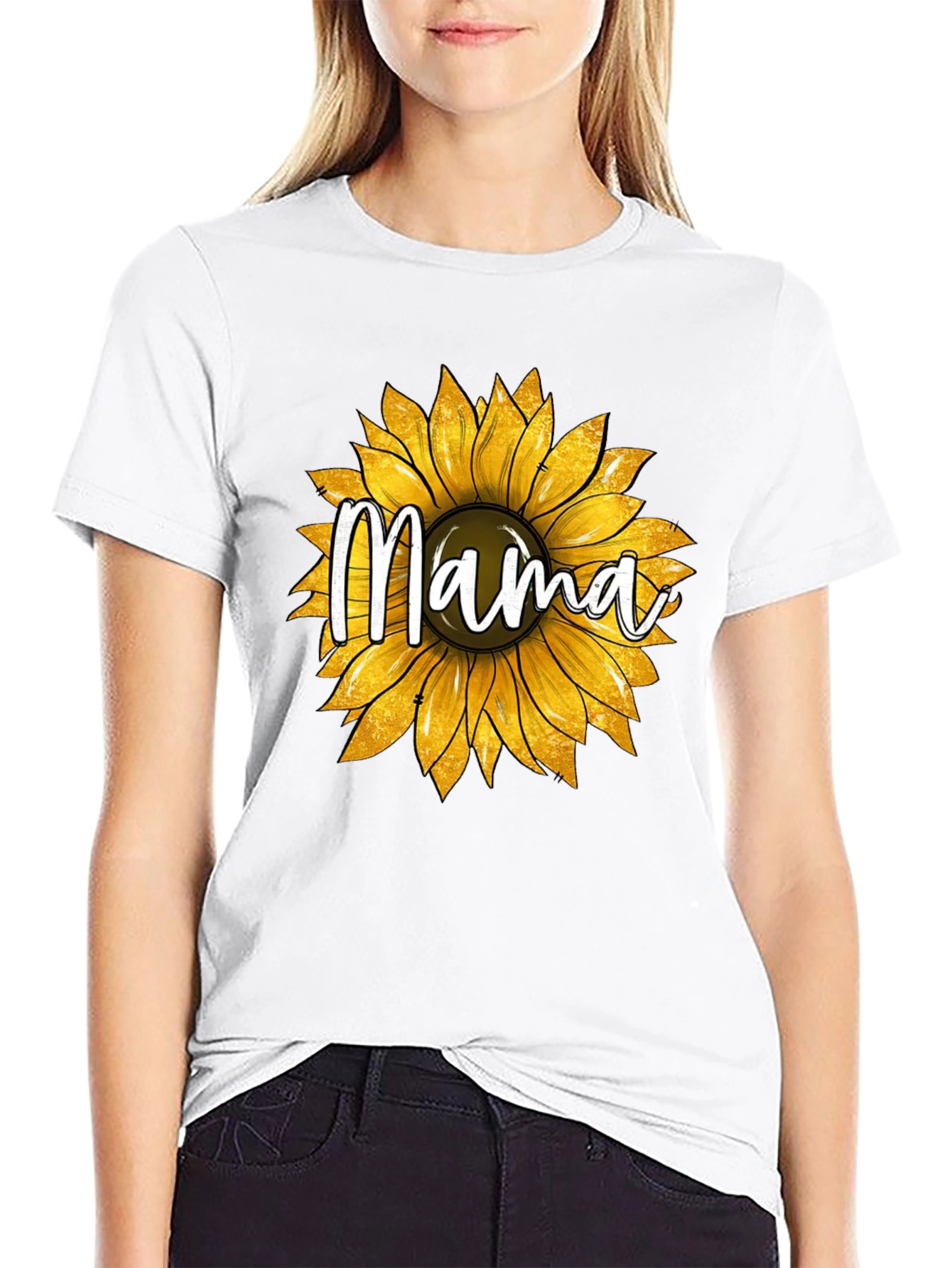 Mama Sunflower Graphic Tee