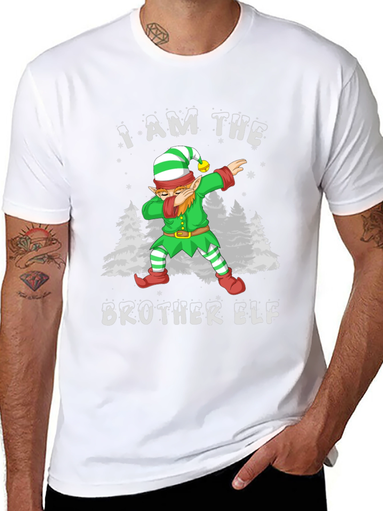 Brother Elf Dabbing Christmas T-Shirt