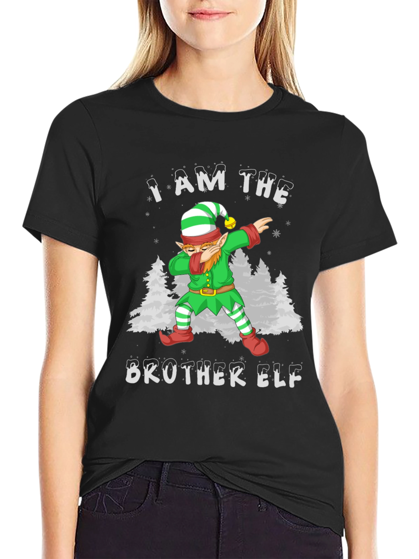 Brother Elf Dabbing Christmas T-Shirt