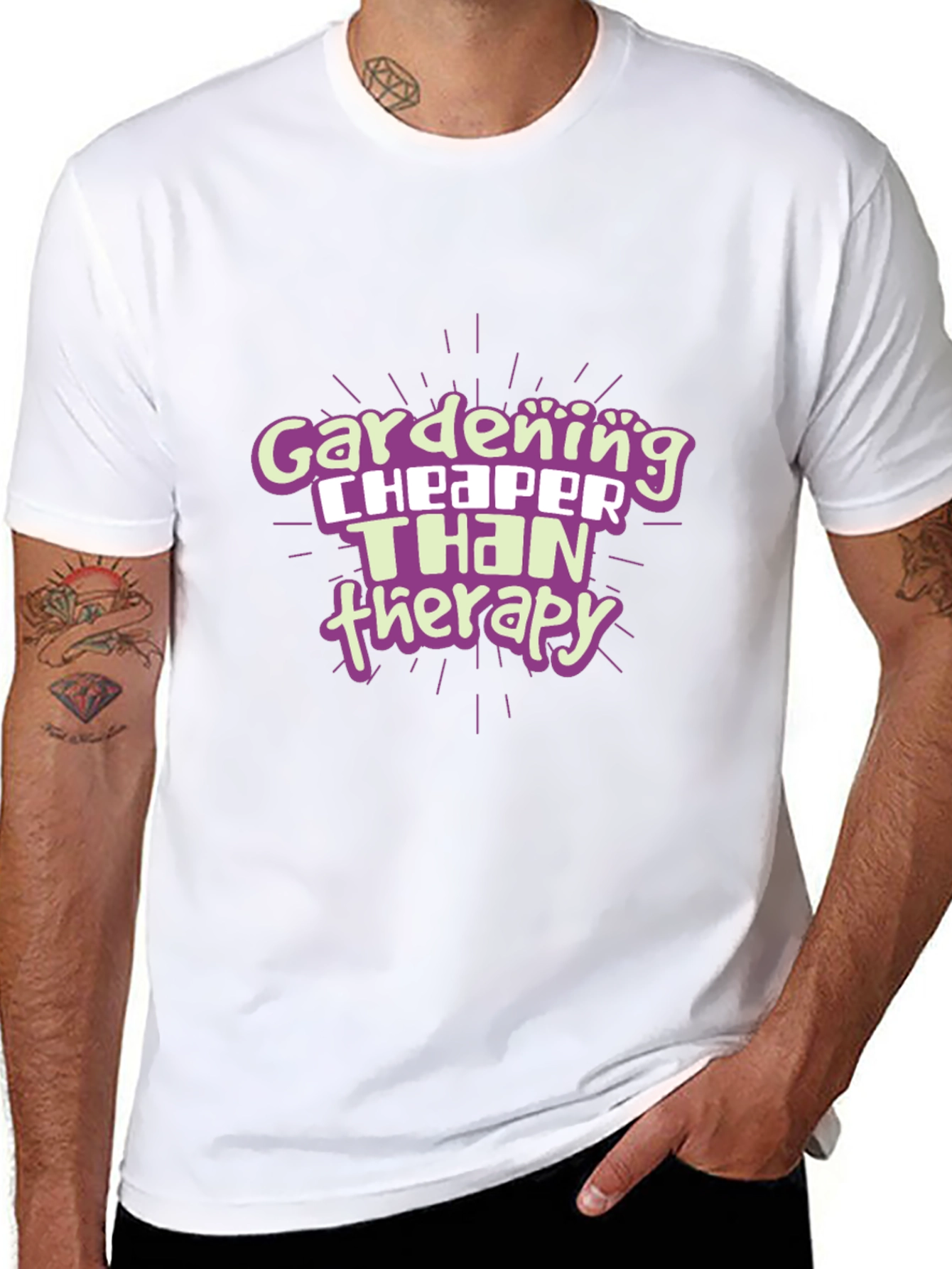 Gardening Cheaper Than Therapy Graphic Tee