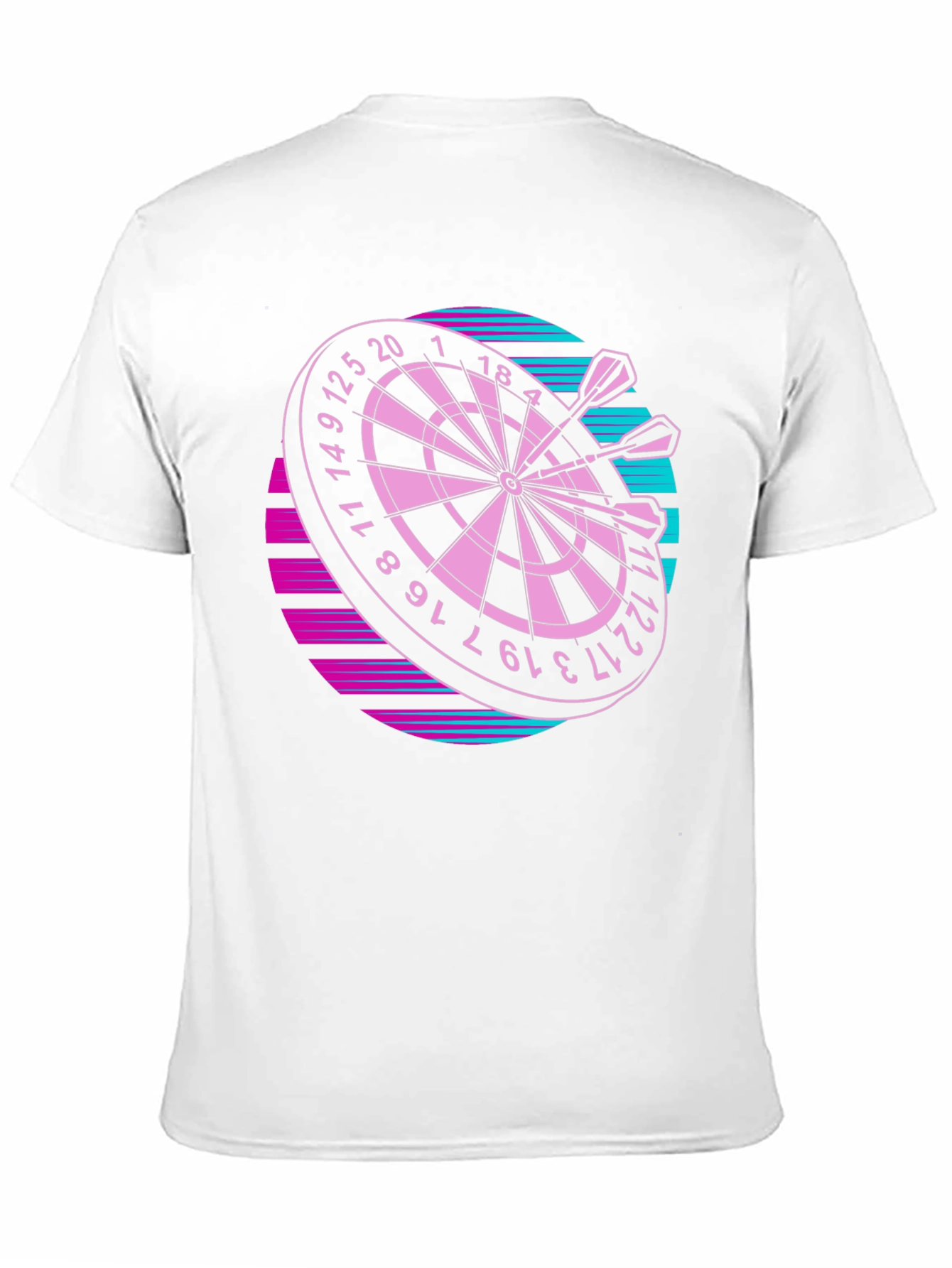 Retro Dartboard Graphic Tee - Throwback Style