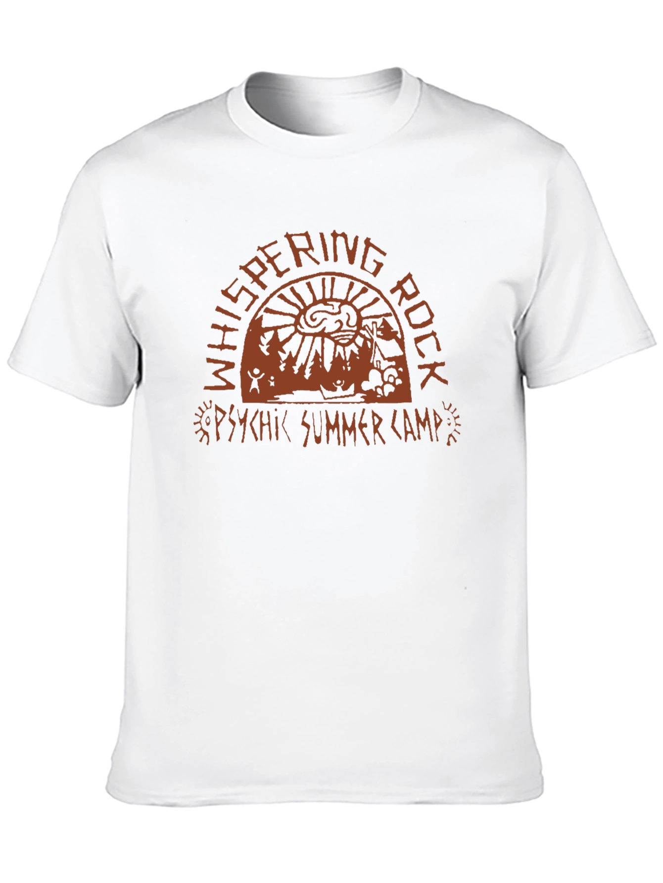 Whispering Rock Psychic Summer Camp Black T-Shirt
