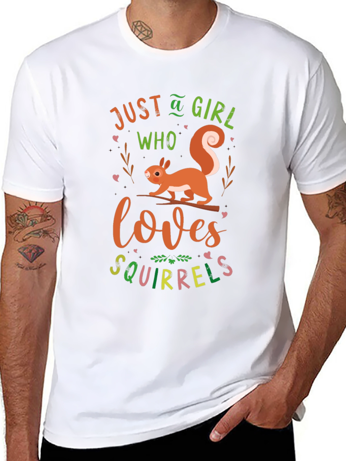 Just A Girl Who Loves Squirrels T-Shirt