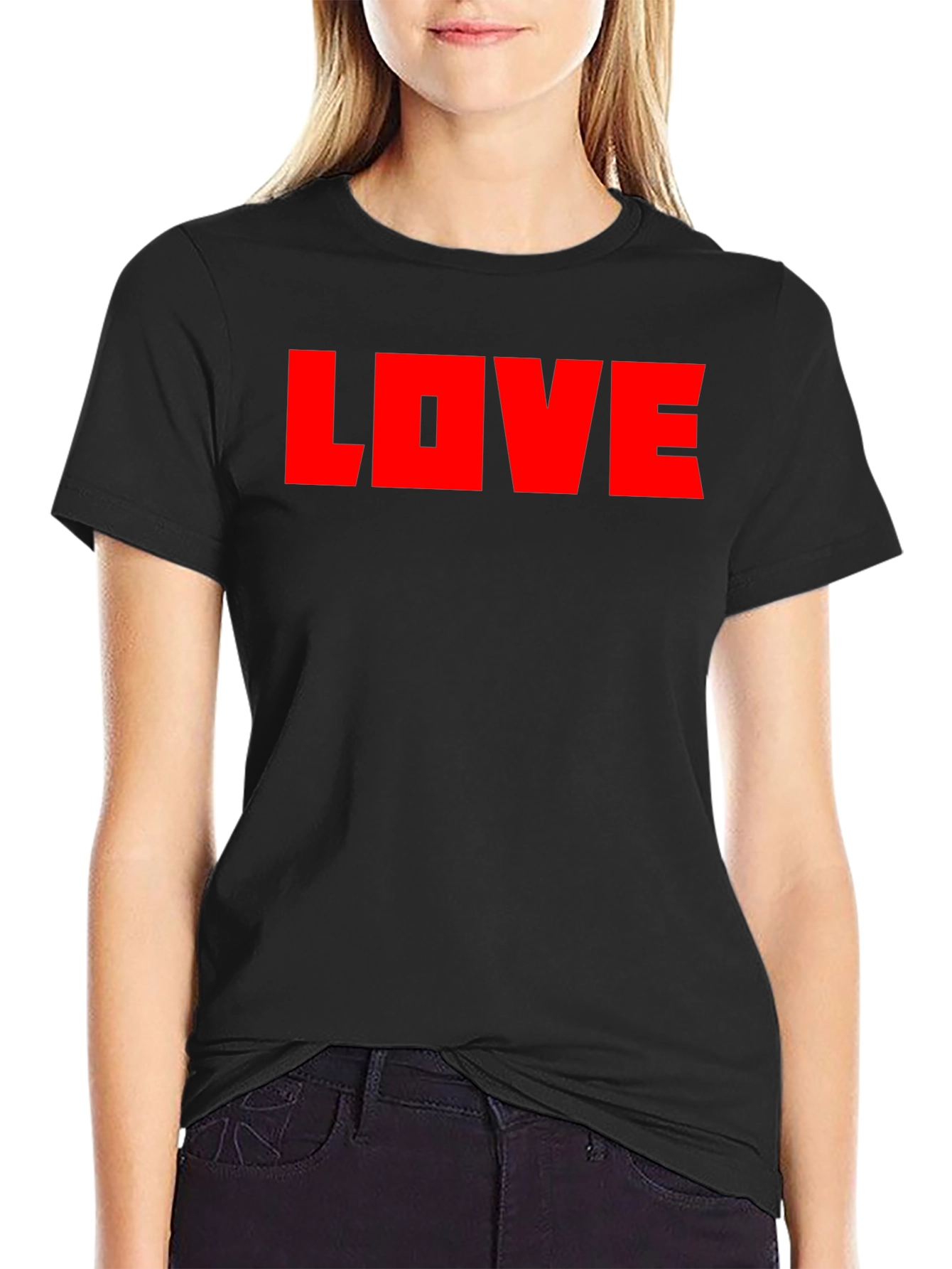 LOVE Graphic Black T-Shirt - Bold & Stylish