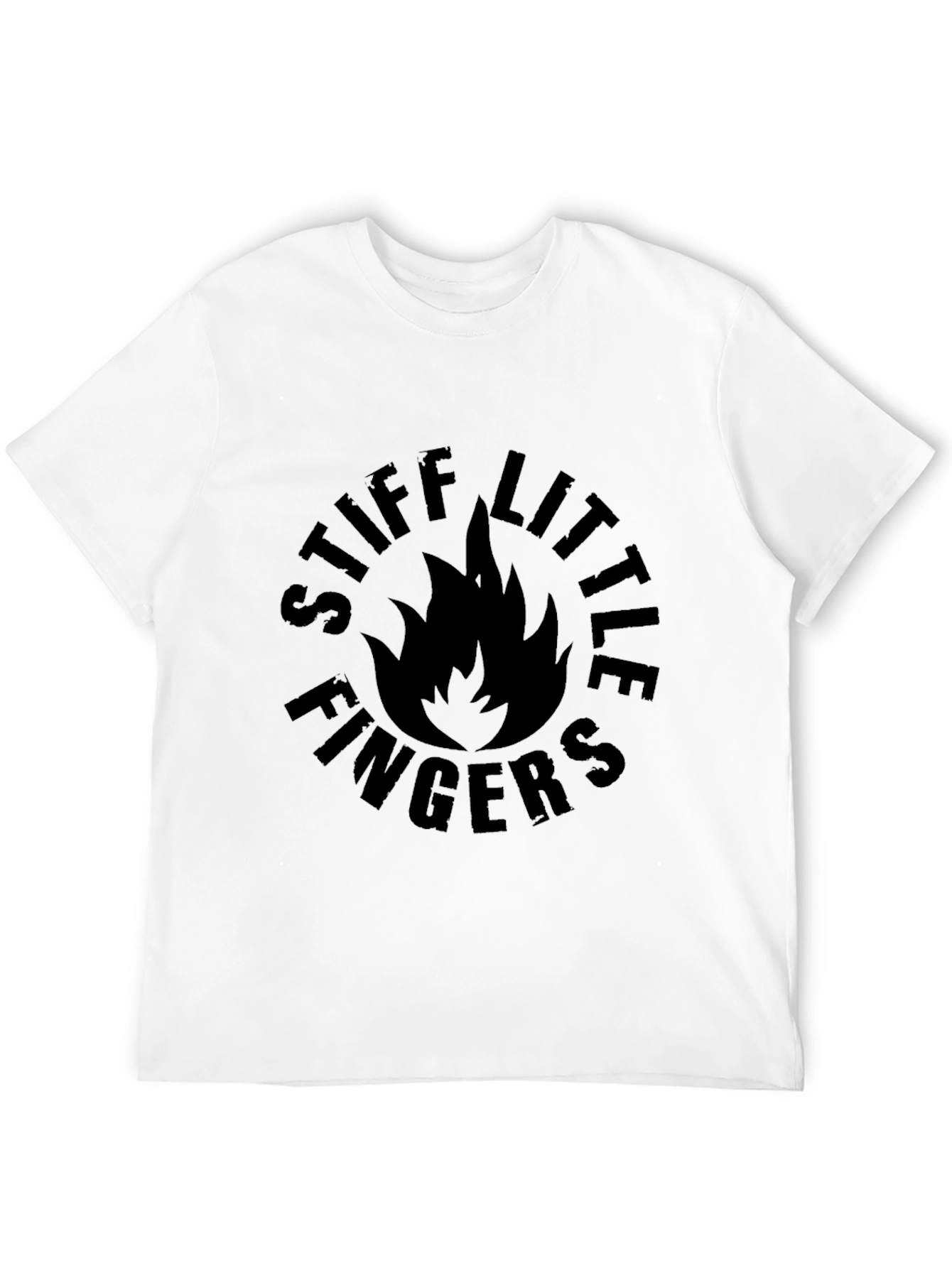 Stiff Little Fingers T-Shirt - Black Music Tee