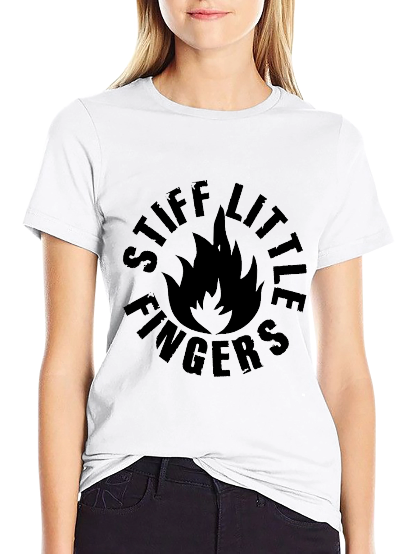 Stiff Little Fingers T-Shirt - Black Music Tee