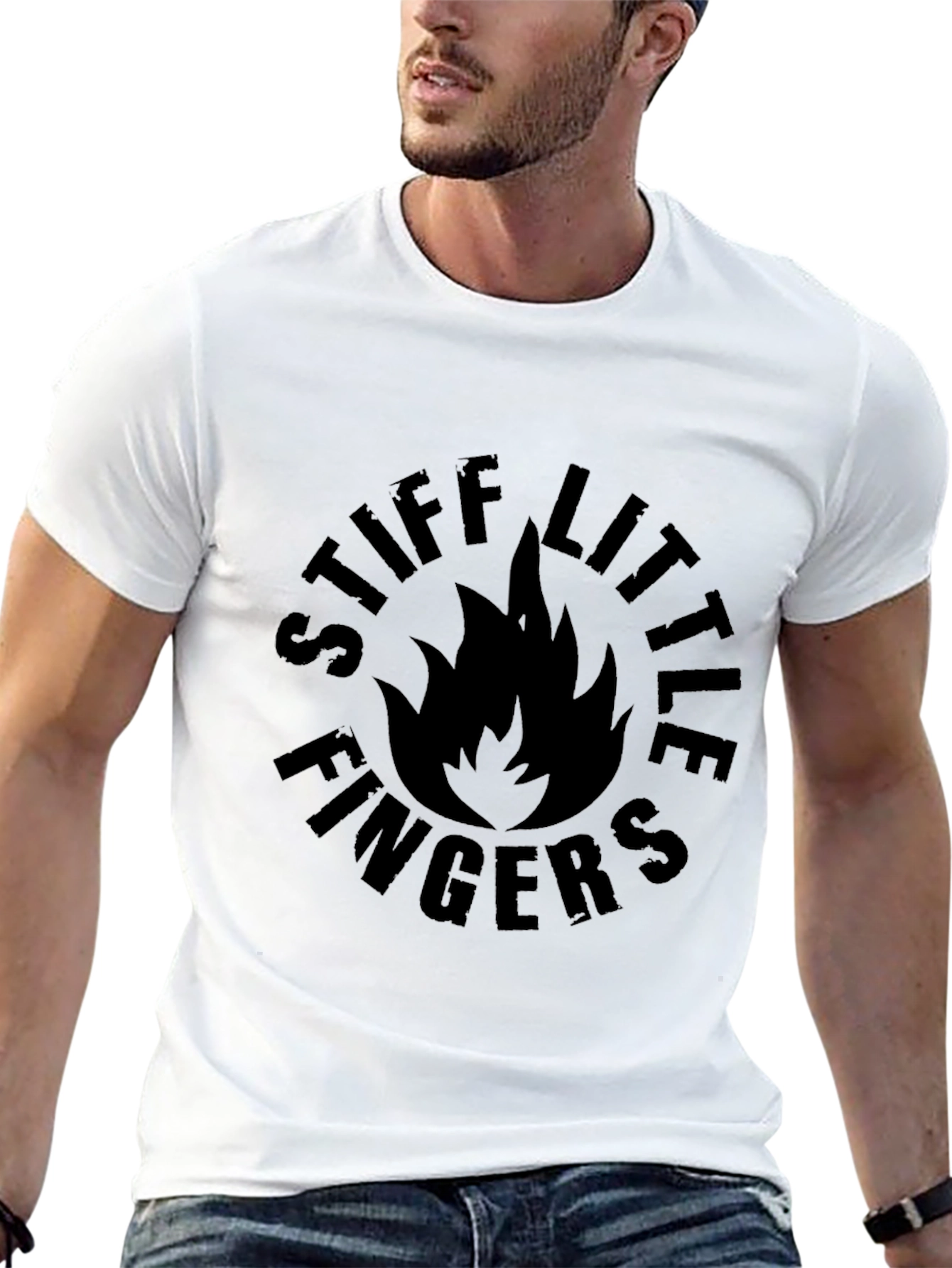 Stiff Little Fingers T-Shirt - Black Music Tee