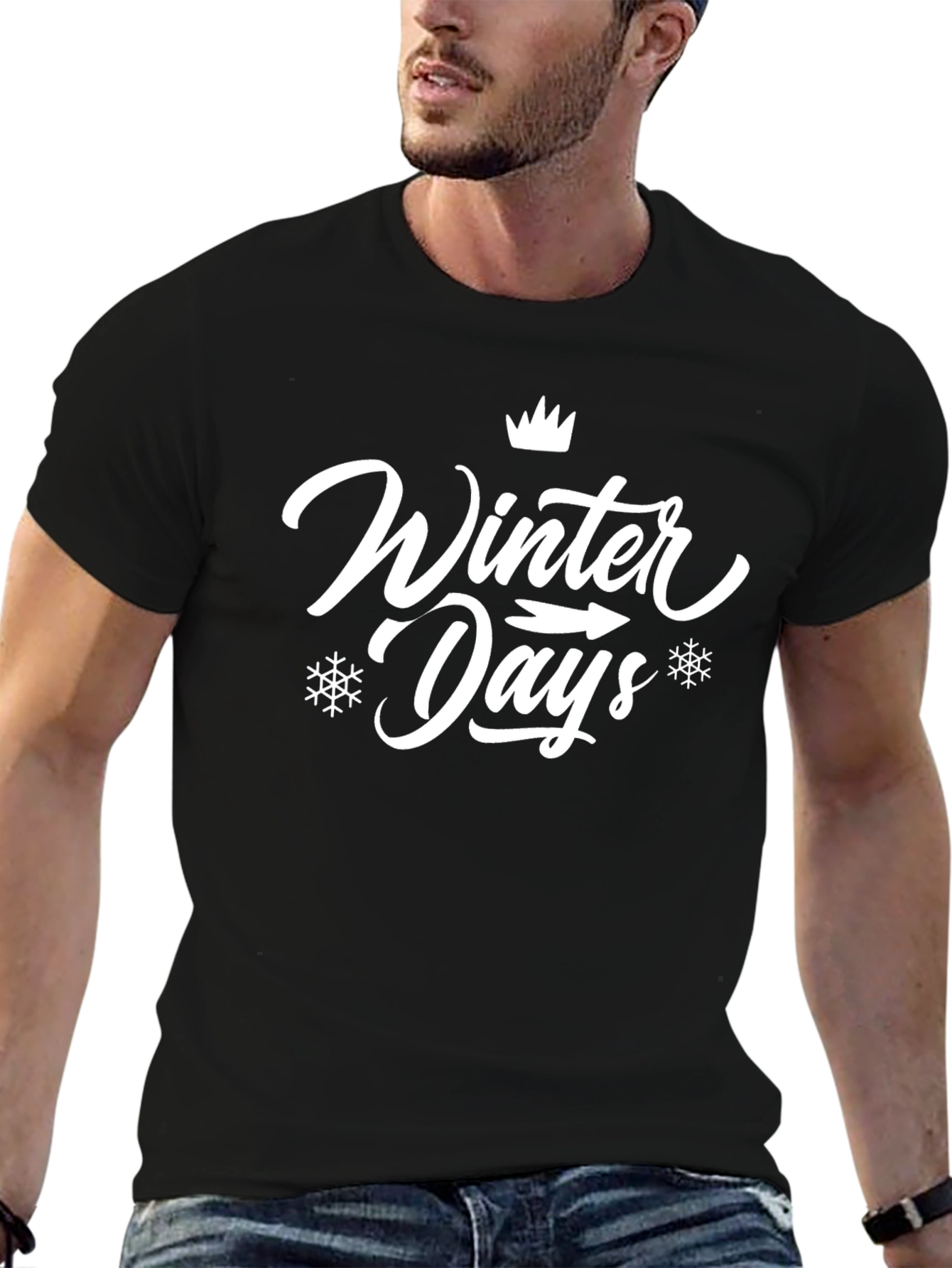Winter Days Graphic T-Shirt - Stylish Holiday Apparel