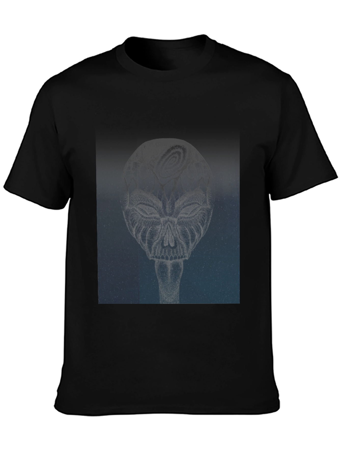 Abstract Skull Graphic Tee - Modern Style
