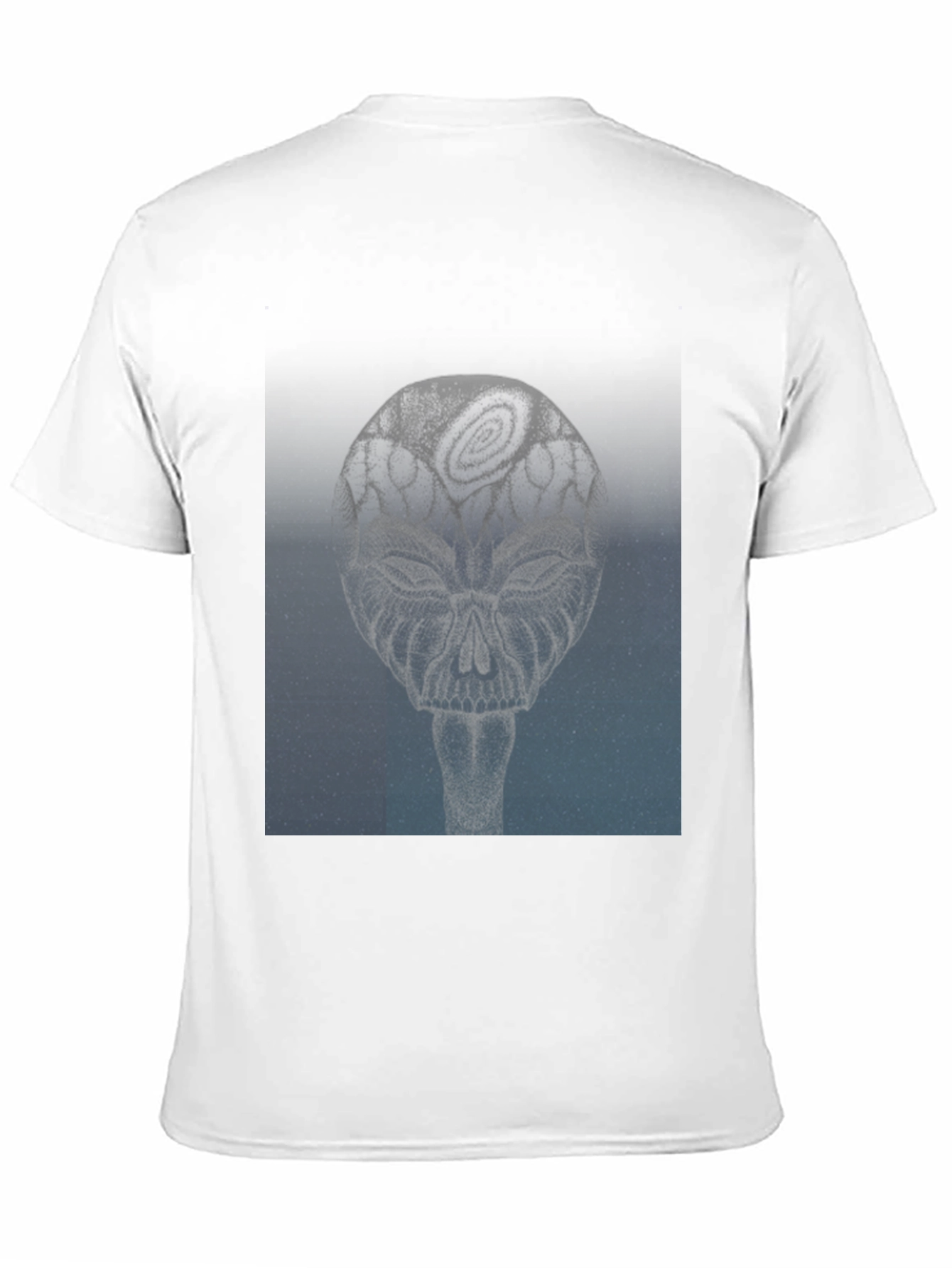 Abstract Skull Graphic Tee - Modern Style