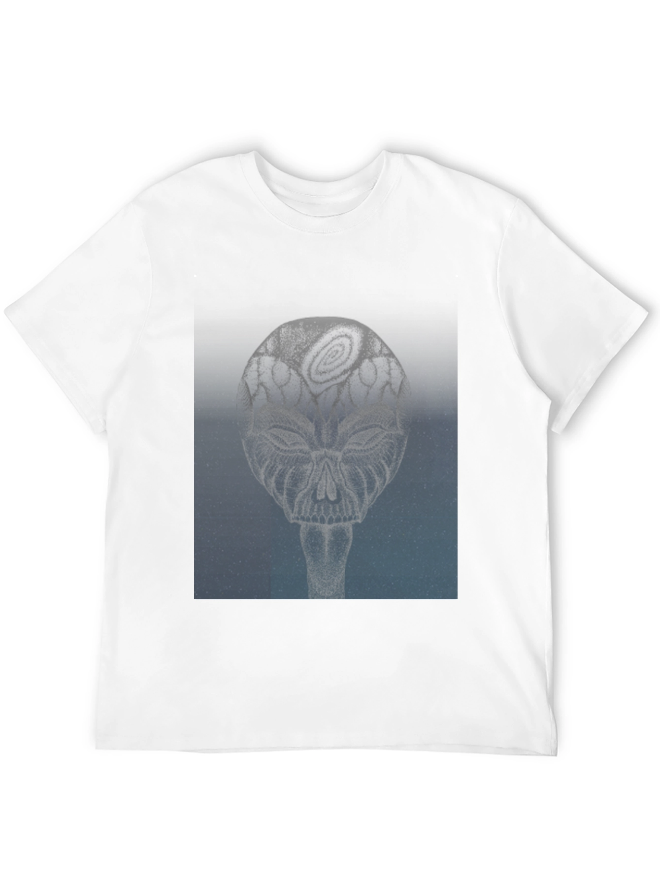 Abstract Skull Graphic Tee - Modern Style