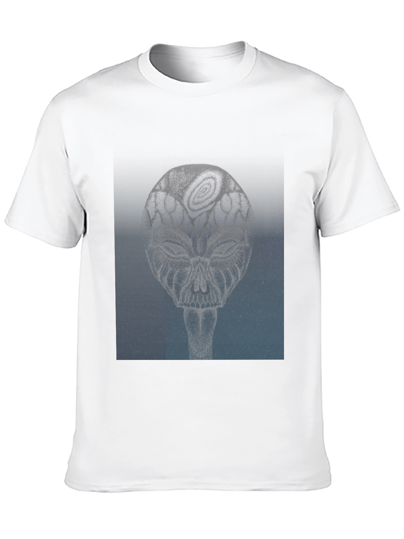 Abstract Skull Graphic Tee - Modern Style