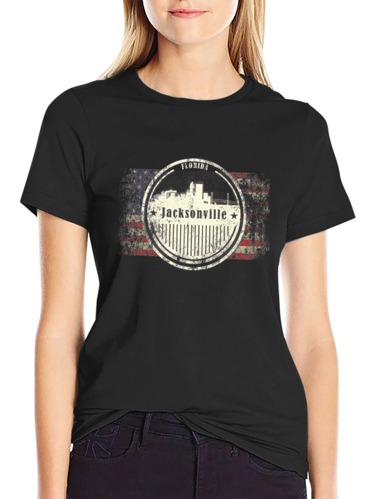 Jacksonville Florida USA Flag T-Shirt
