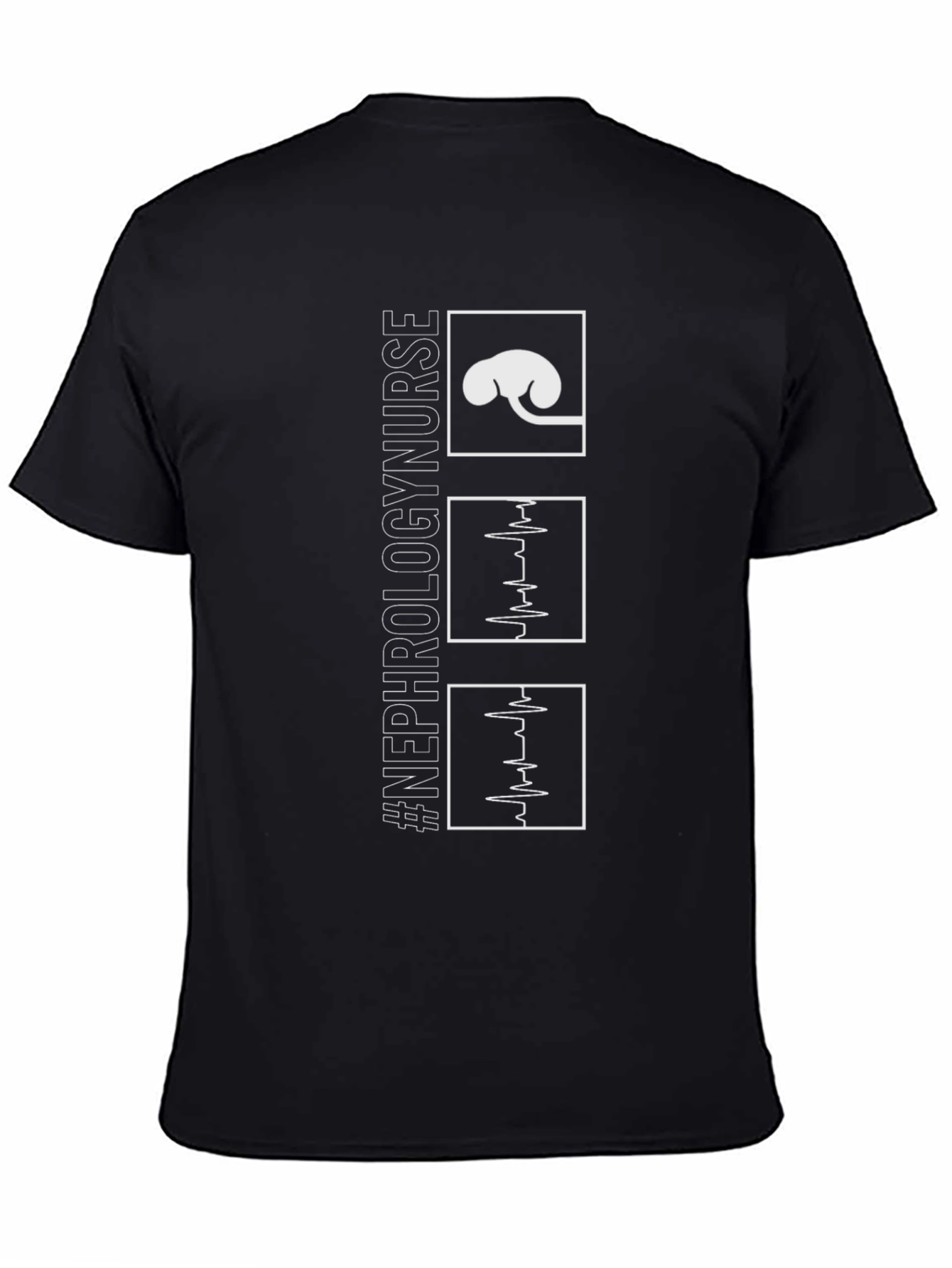 Nephrology Nurse T-Shirt - Heartbeat Design
