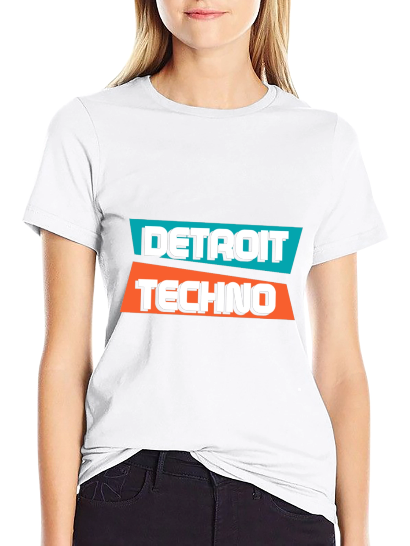 Detroit Techno Graphic Tee - Black Cotton T-Shirt