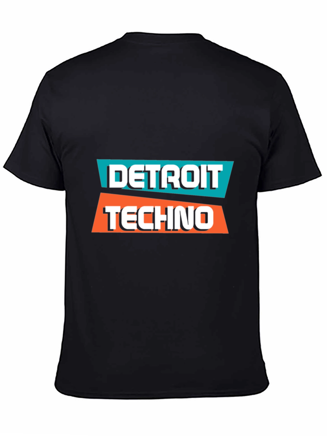 Detroit Techno Graphic Tee - Black Cotton T-Shirt