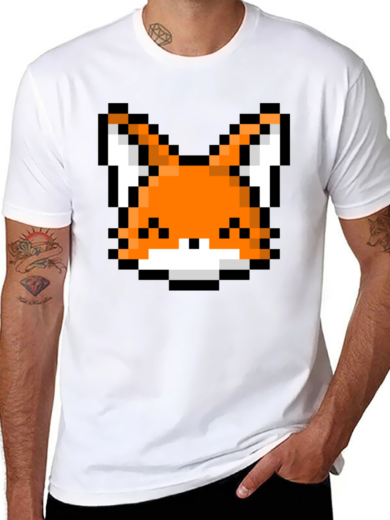Pixel Fox Graphic T-Shirt