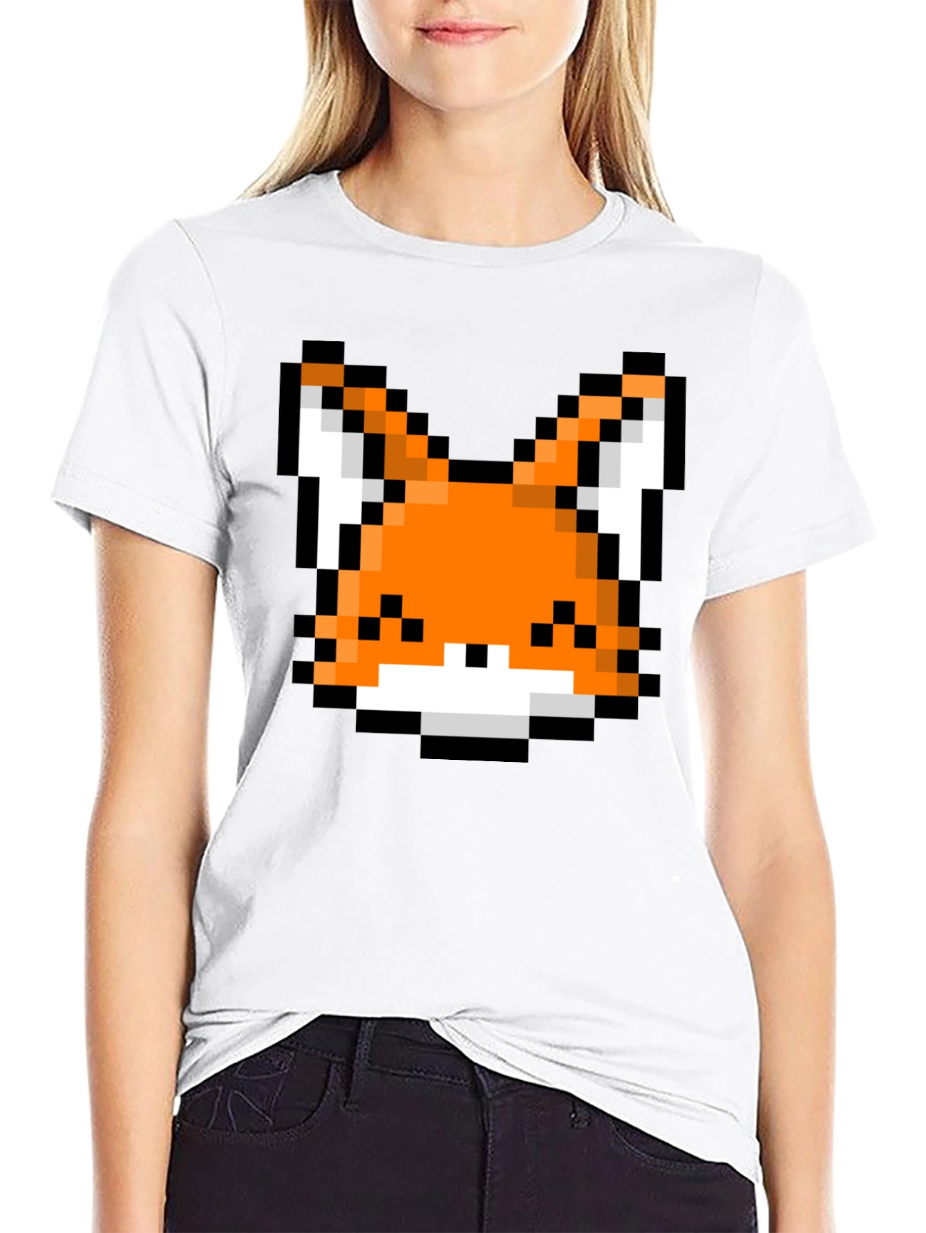 Pixel Fox Graphic T-Shirt
