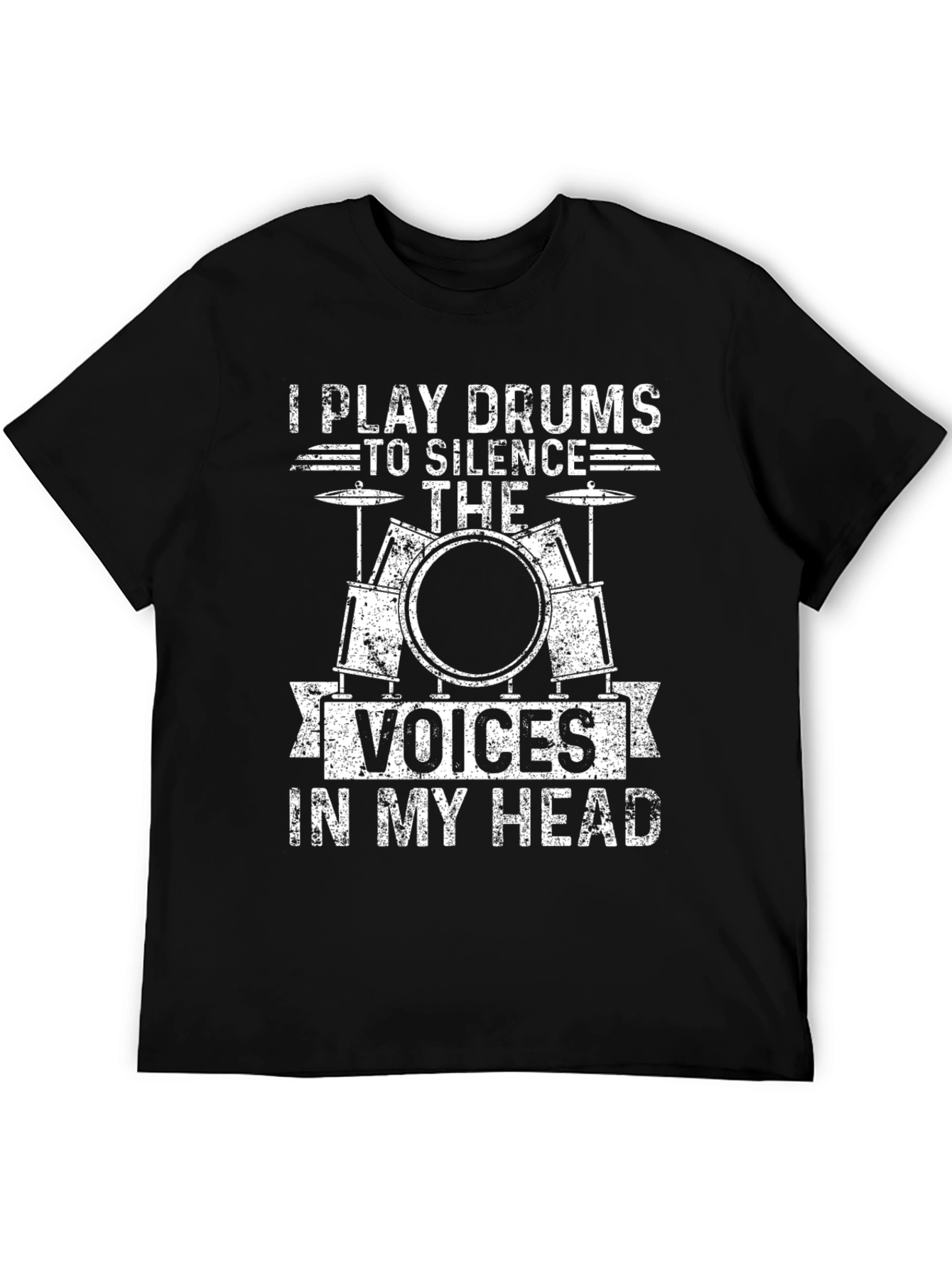 Drummer T-Shirt: Silence the Voices Tee