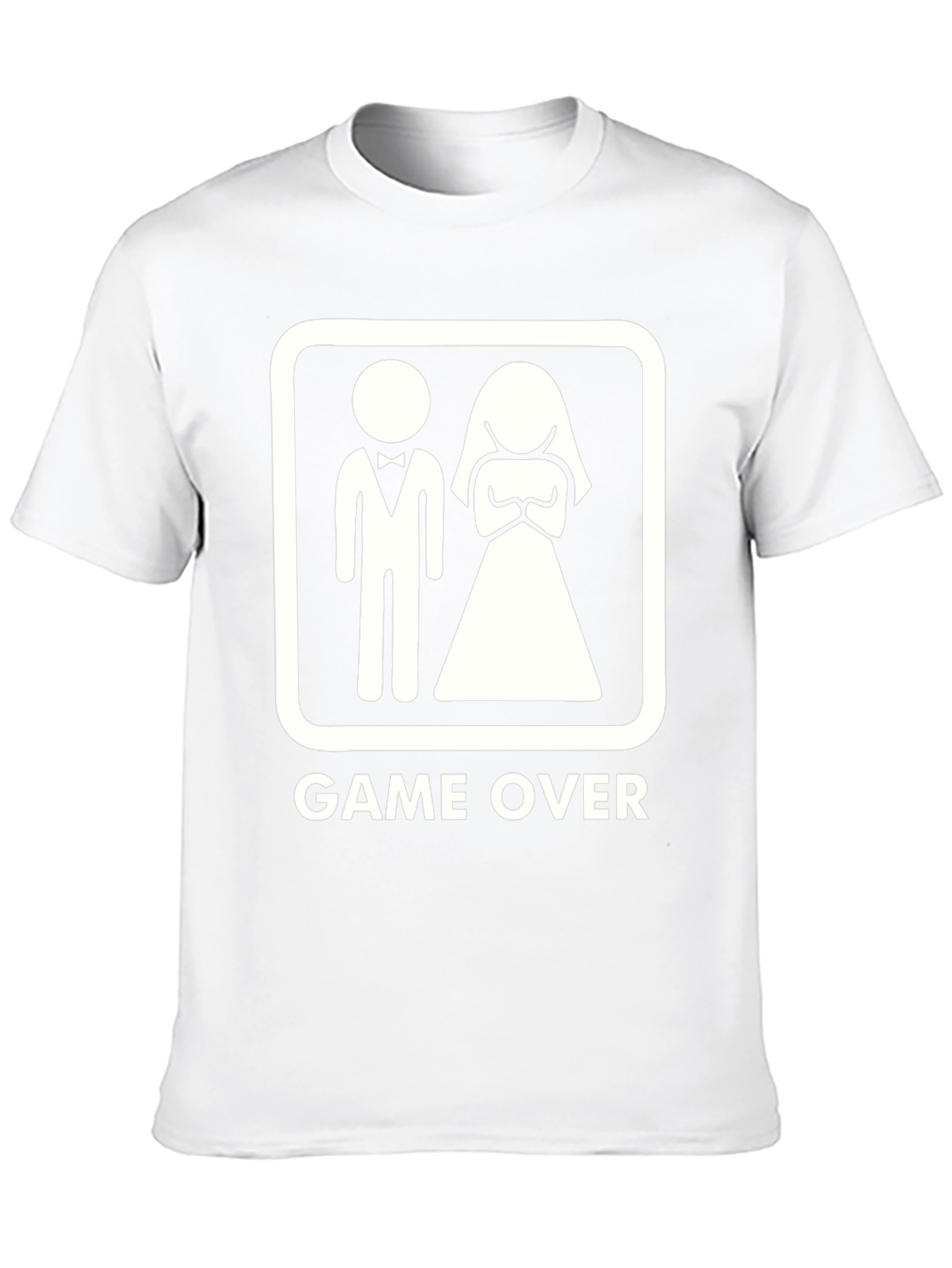 Game Over Groom Bride Graphic T-Shirt