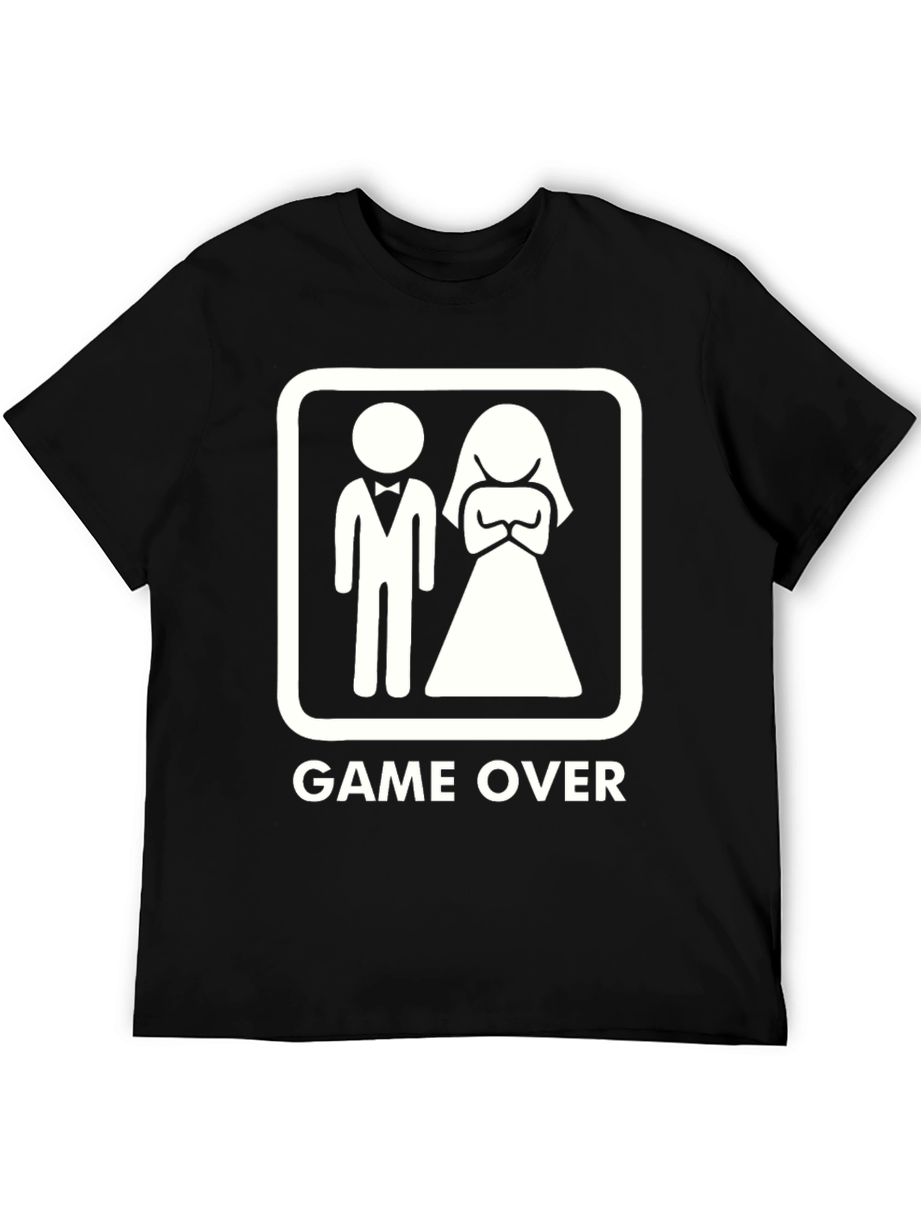 Game Over Groom Bride Graphic T-Shirt