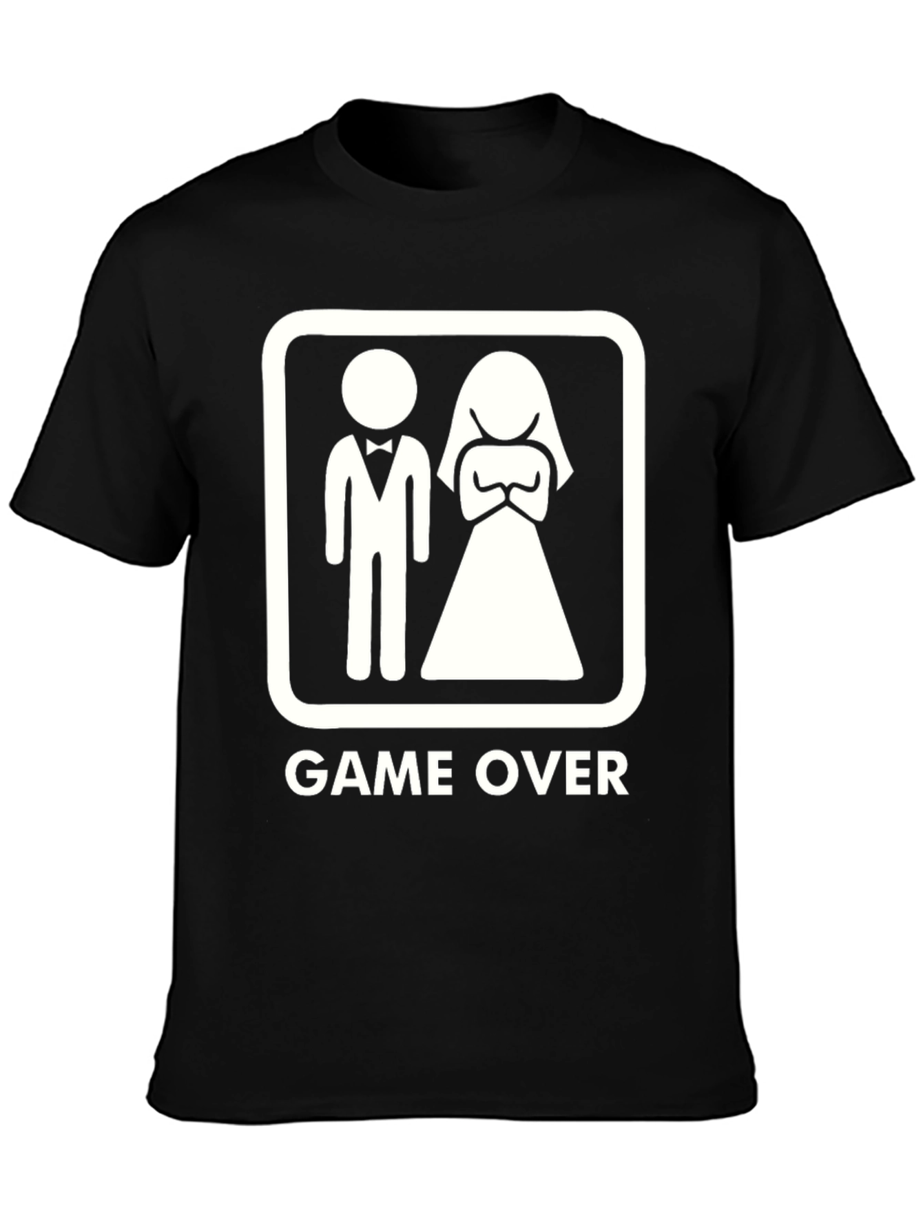 Game Over Groom Bride Graphic T-Shirt