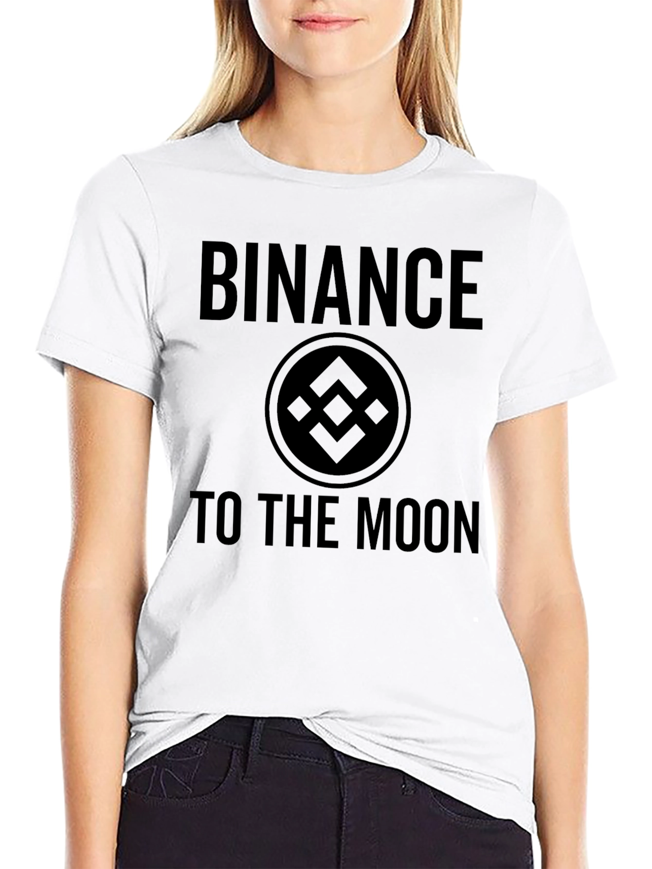 Binance Crypto To The Moon Graphic T-Shirt