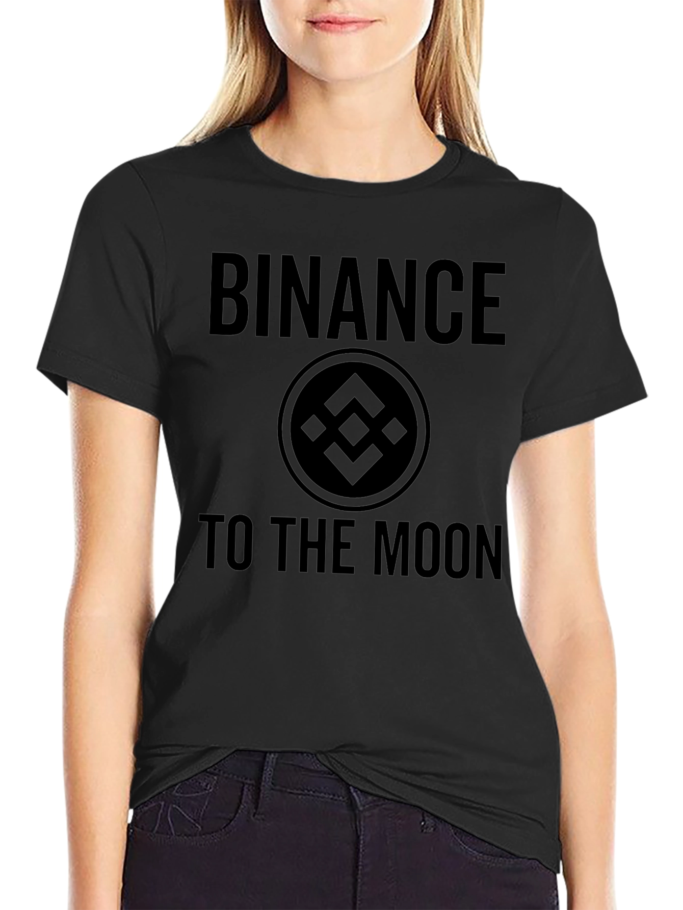Binance Crypto To The Moon Graphic T-Shirt