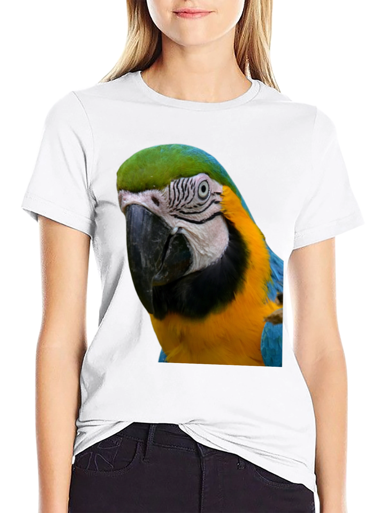 Parrot Graphic T-Shirt - Unique Bird Design