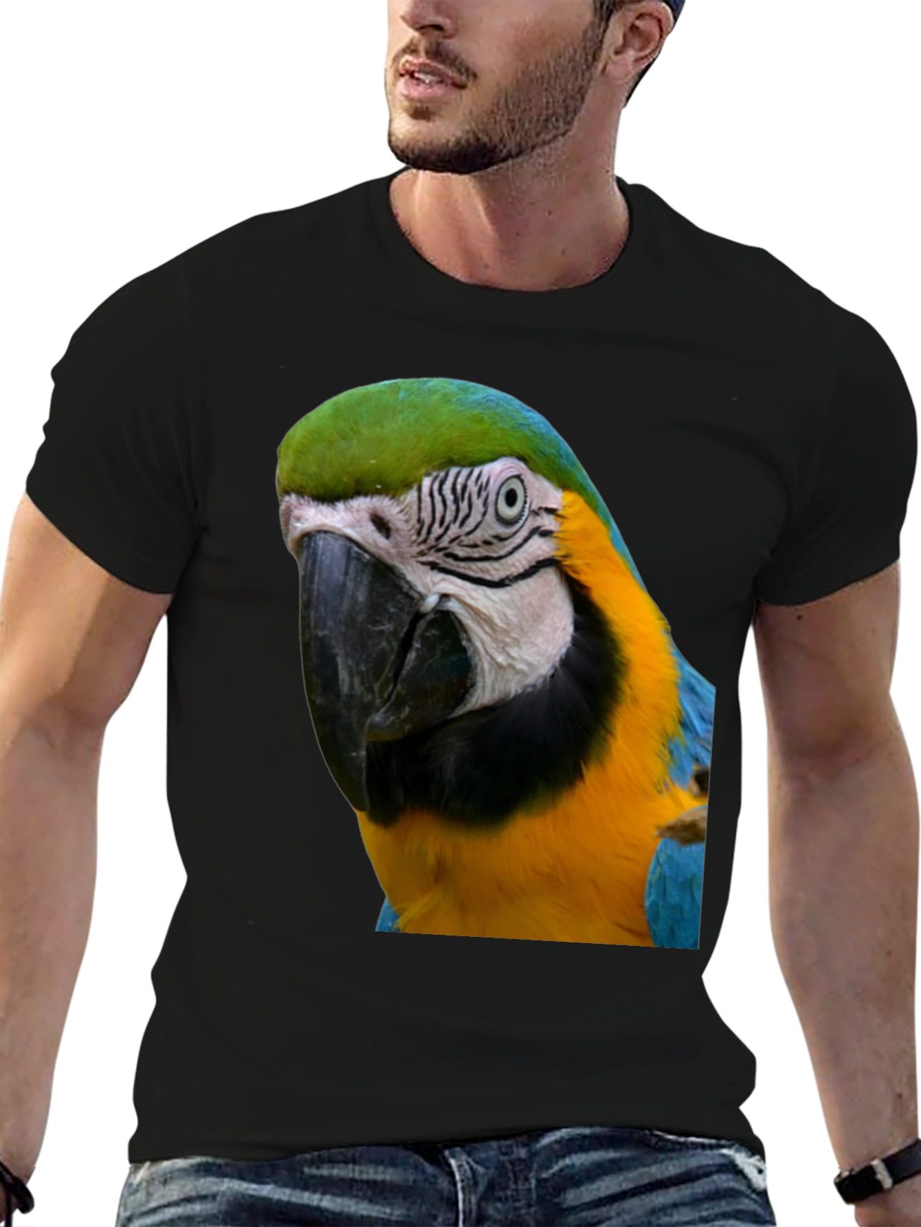 Parrot Graphic T-Shirt - Unique Bird Design