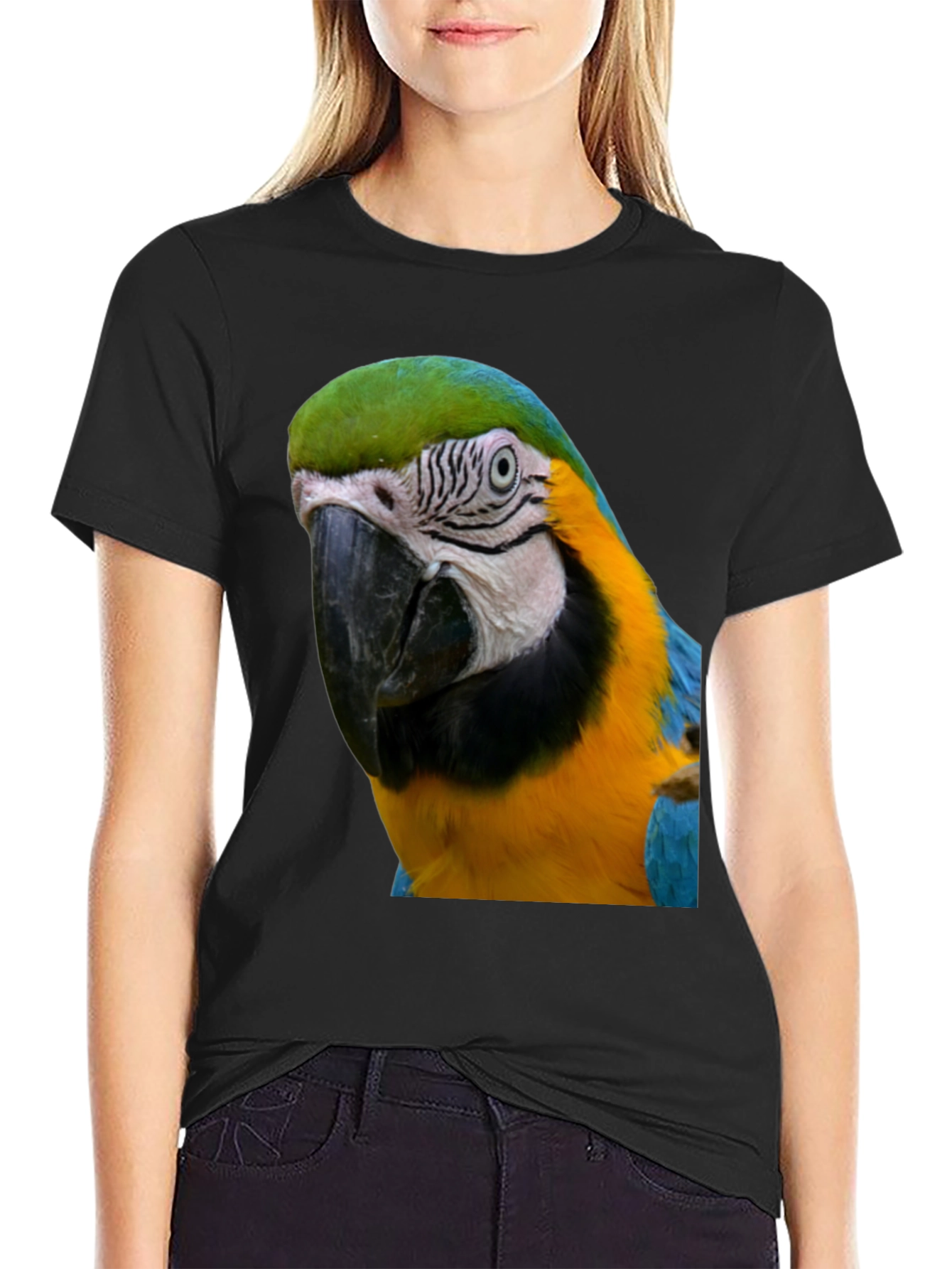 Parrot Graphic T-Shirt - Unique Bird Design