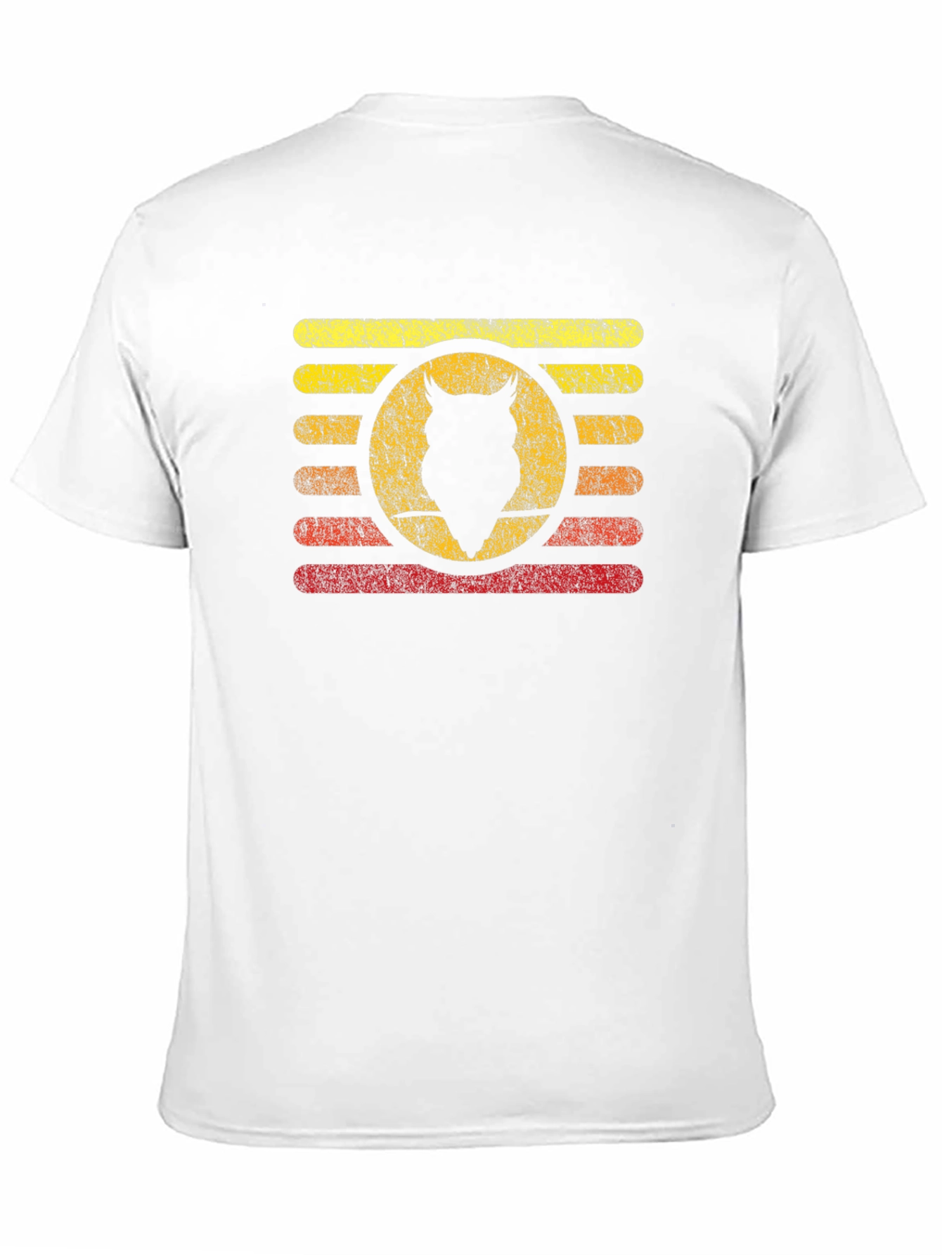 Retro Owl Silhouette Graphic T-Shirt