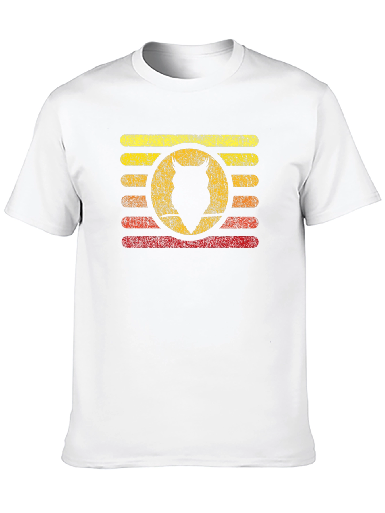 Retro Owl Silhouette Graphic T-Shirt