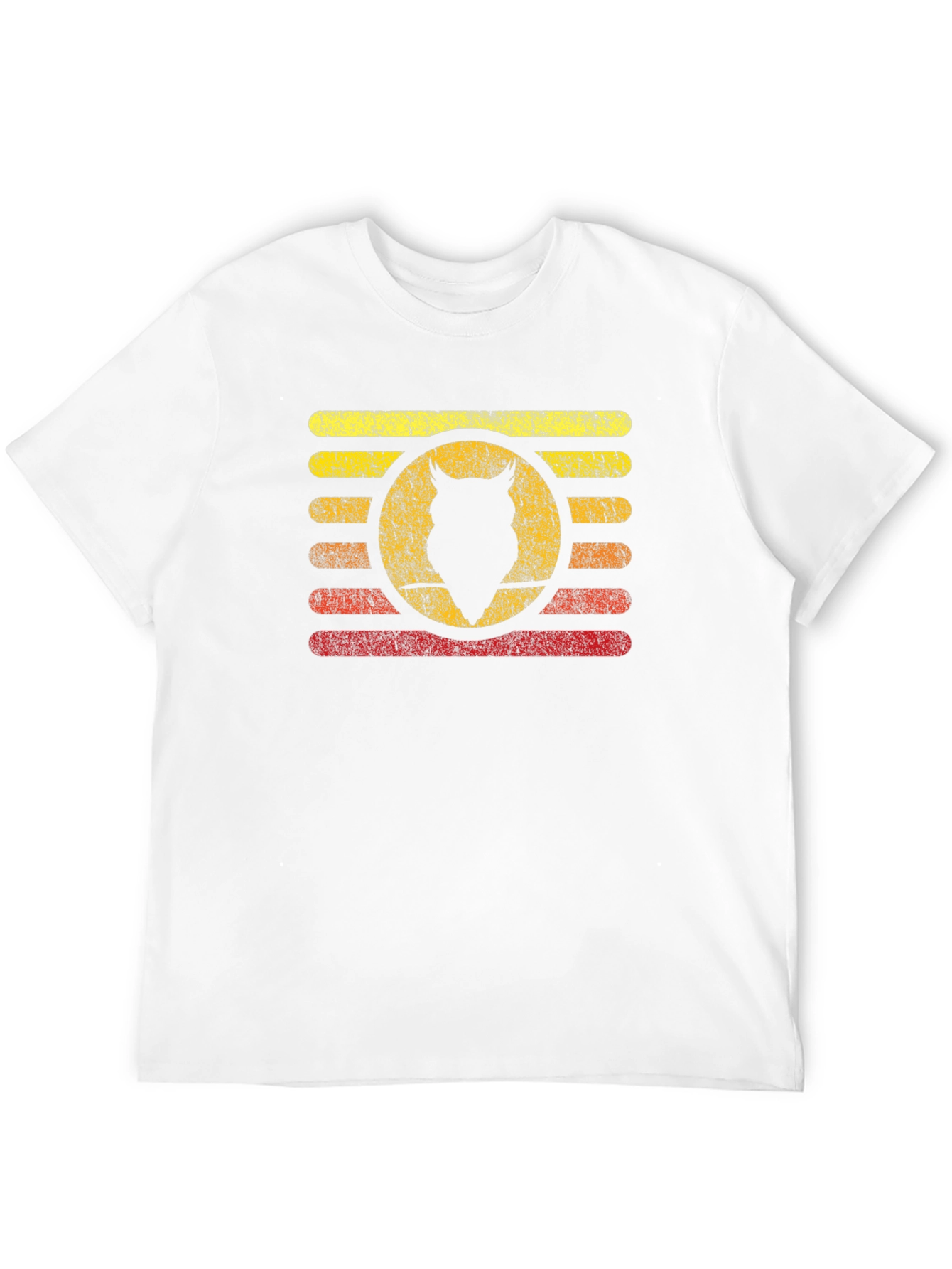Retro Owl Silhouette Graphic T-Shirt