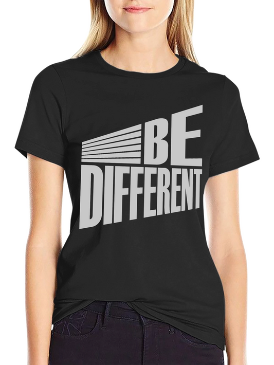Be Different Graphic Tee - Black Cotton T-Shirt