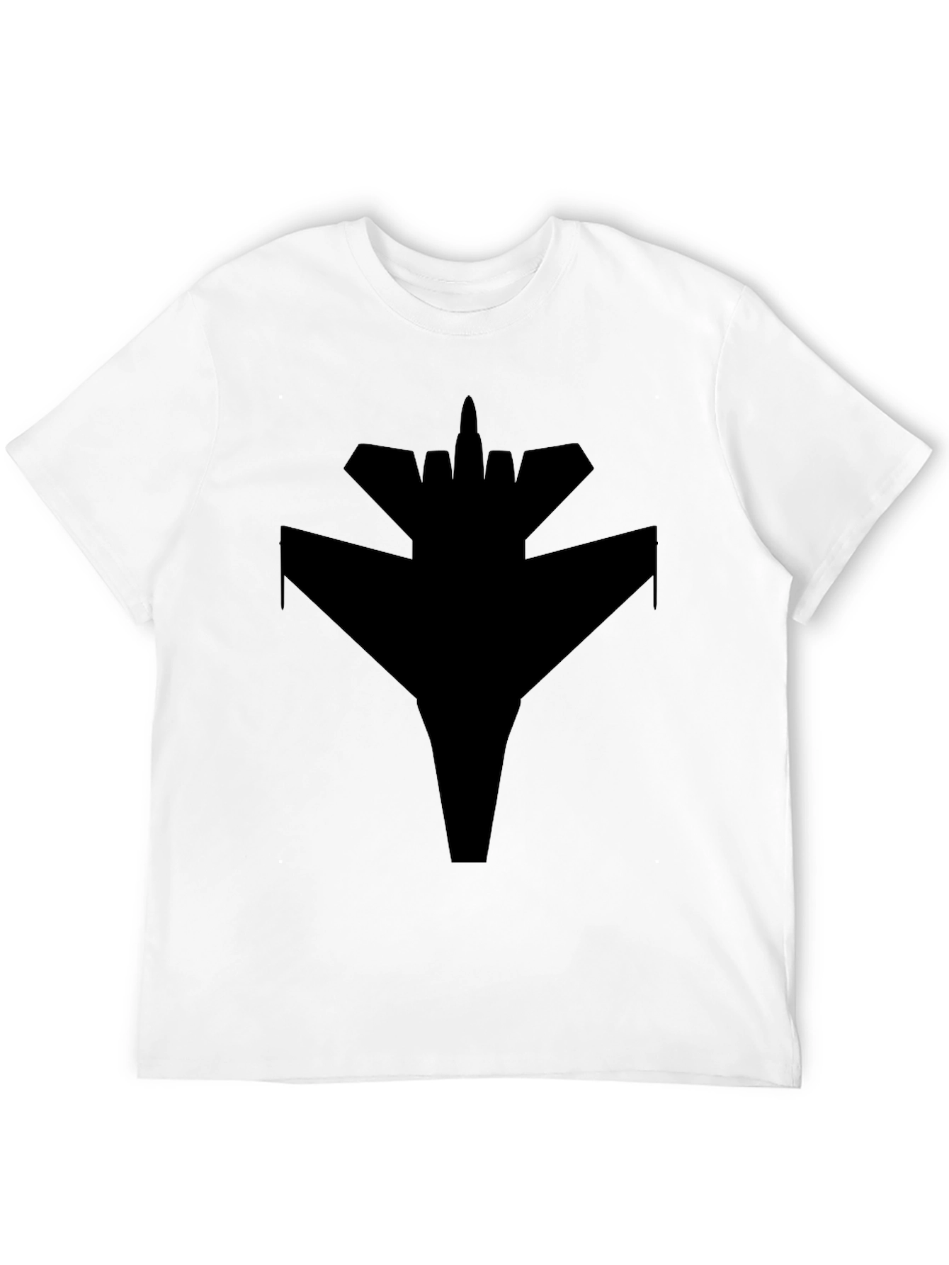 Black Jet Fighter Graphic T-Shirt